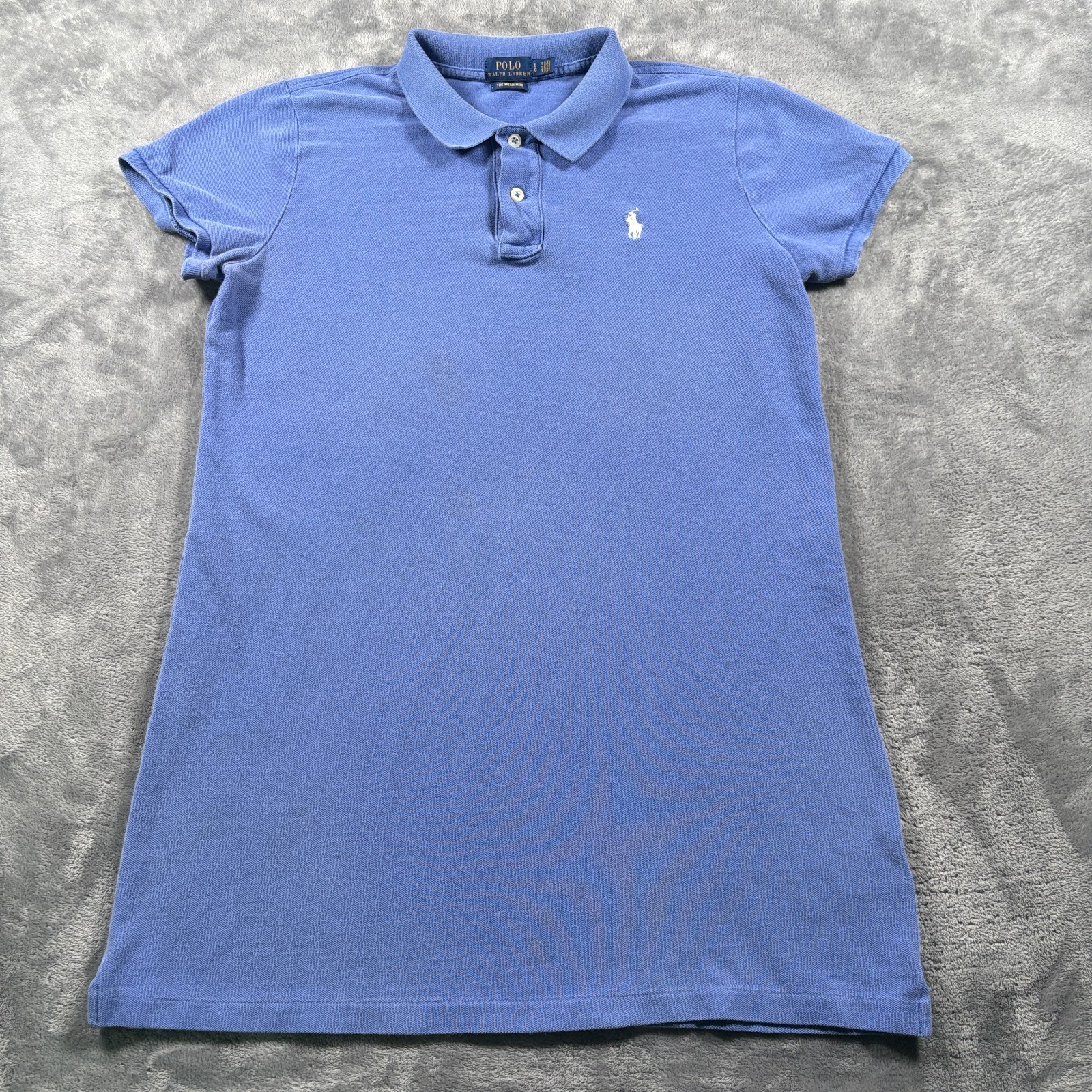 Polo Ralph Lauren Golf Dress Womens Large Blue The Mesh Mini Short Sleeve Golf