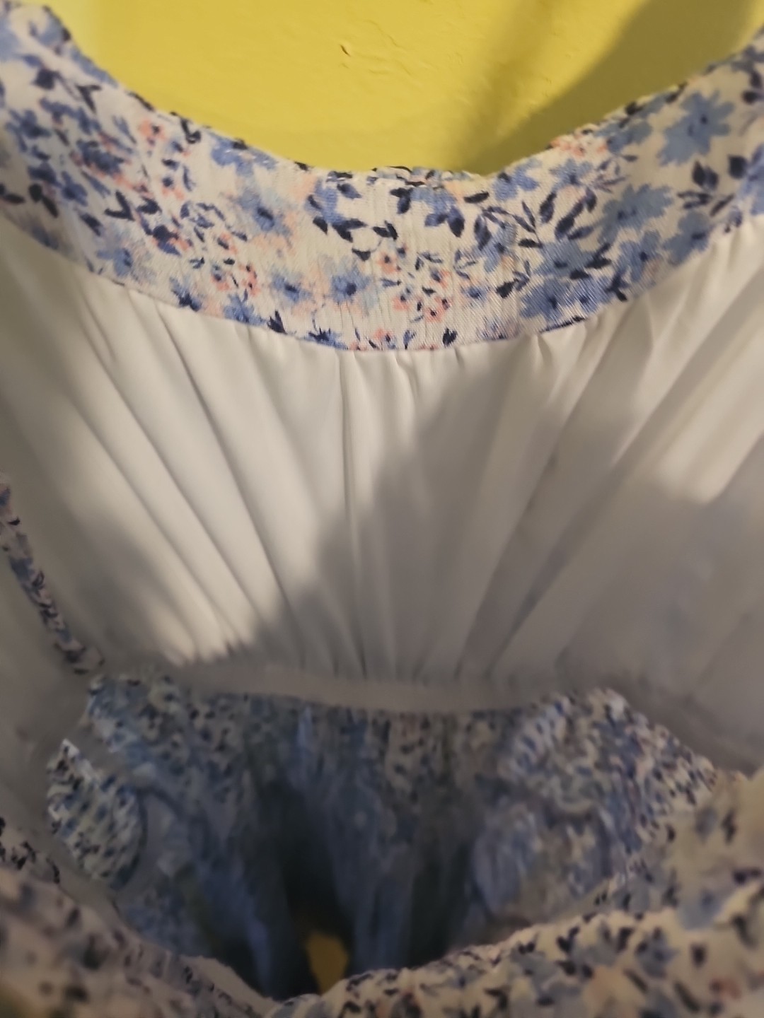 NWT Wildflower Junior Size Medium Floral Print Baby Doll Dress Spaghetti Straps