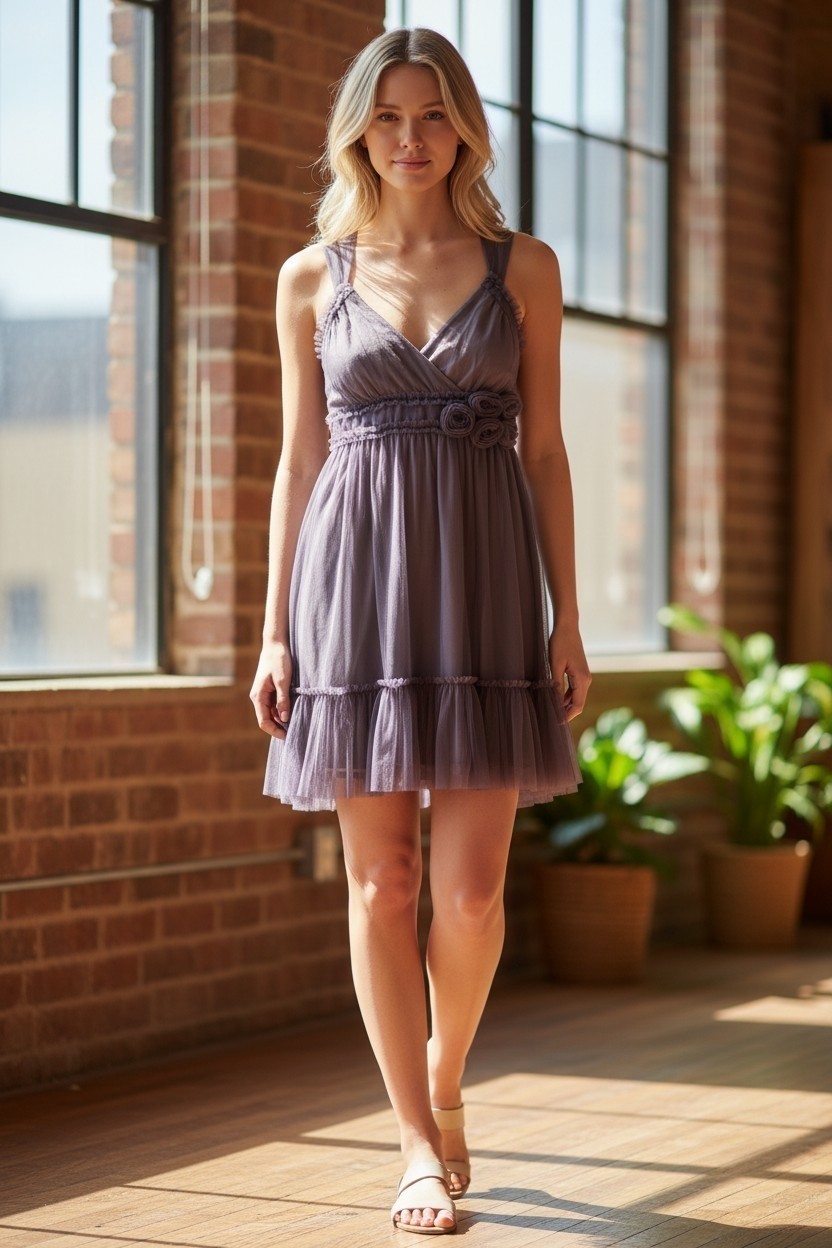 Anthropologie Moulinette Soeurs Spirited Away Tulle Sleeveless Dress Size 2