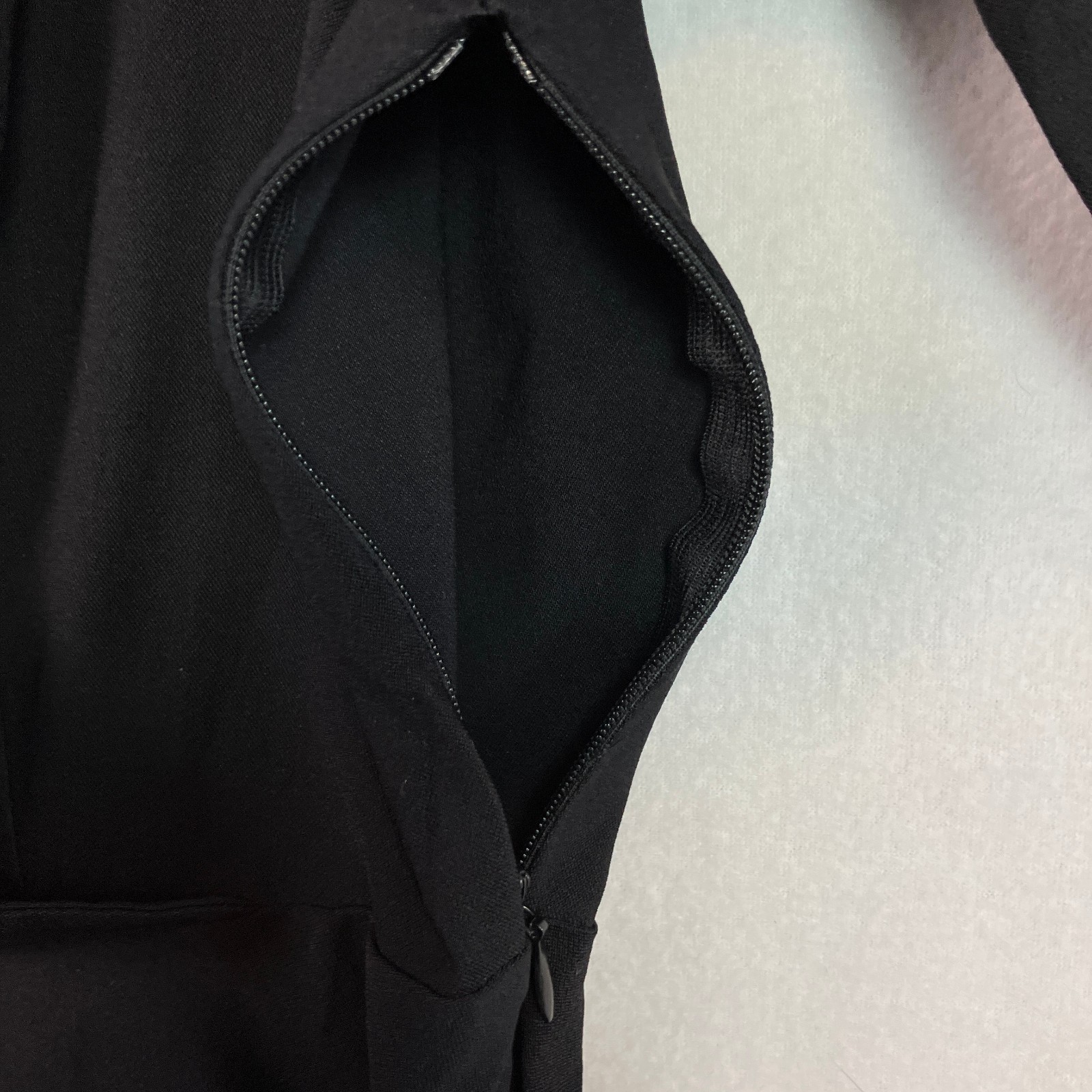 Miusol Collared Wrap-Style Dress Women’s Size XL Black 3/4 Sleeve NWT