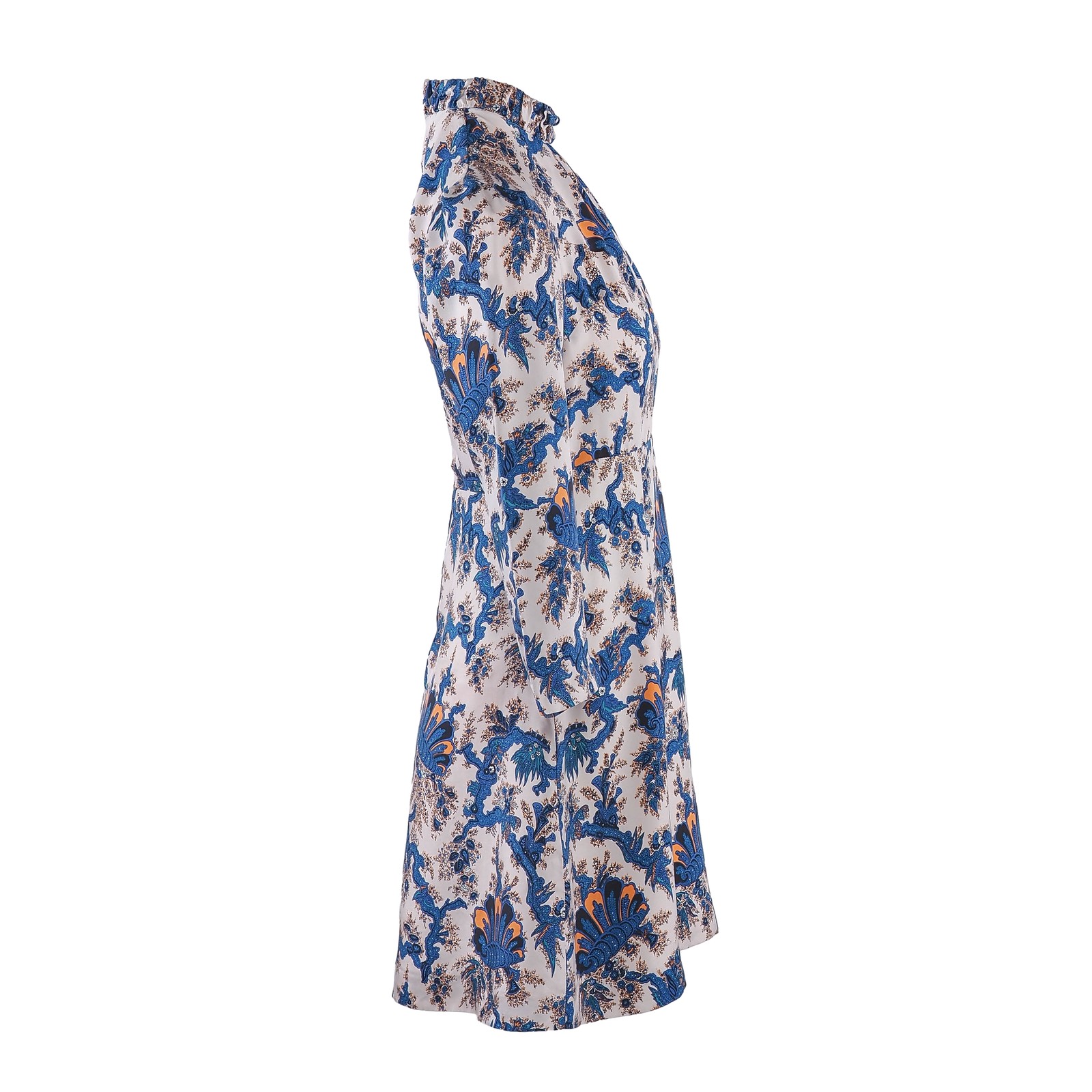 Sandro Paris dress multi-colored 100% silk size 36 S women’s silk dress mini R20247H