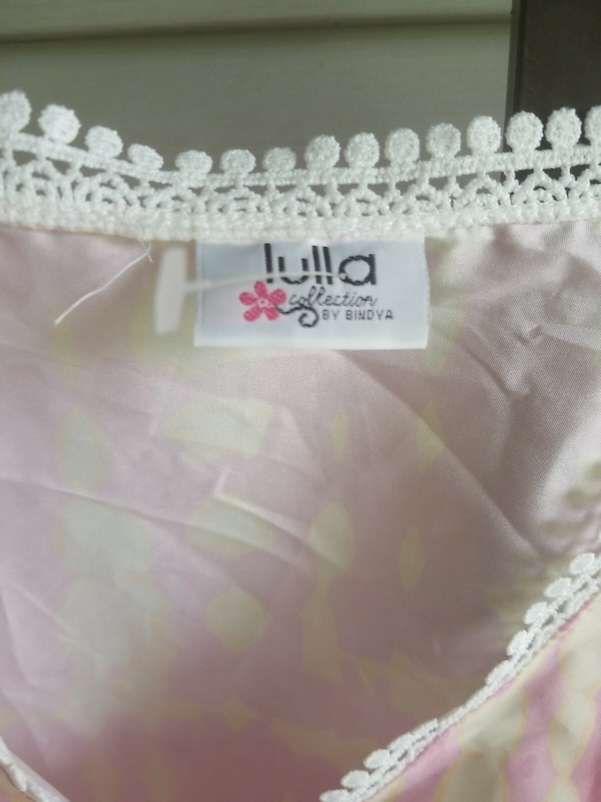 Lulla by Bindya Dress Kaftan Boho Tunic Tie Dye Pink Silky ONE SIZE RuchedNWT$95