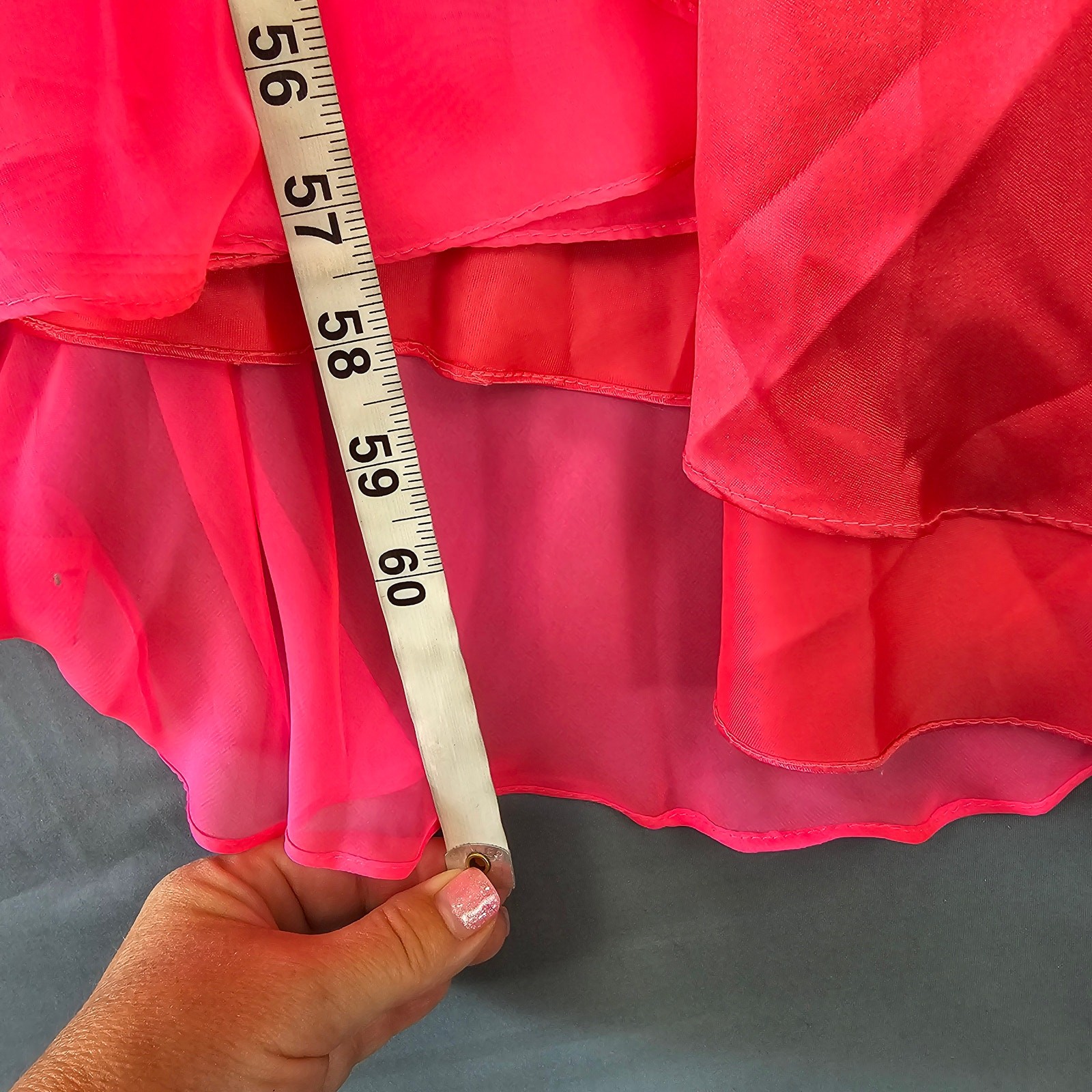 Cassandra Stone Pink Formal Maxi Dress NEW $300 Chiffon Strapless Beads Womens 6