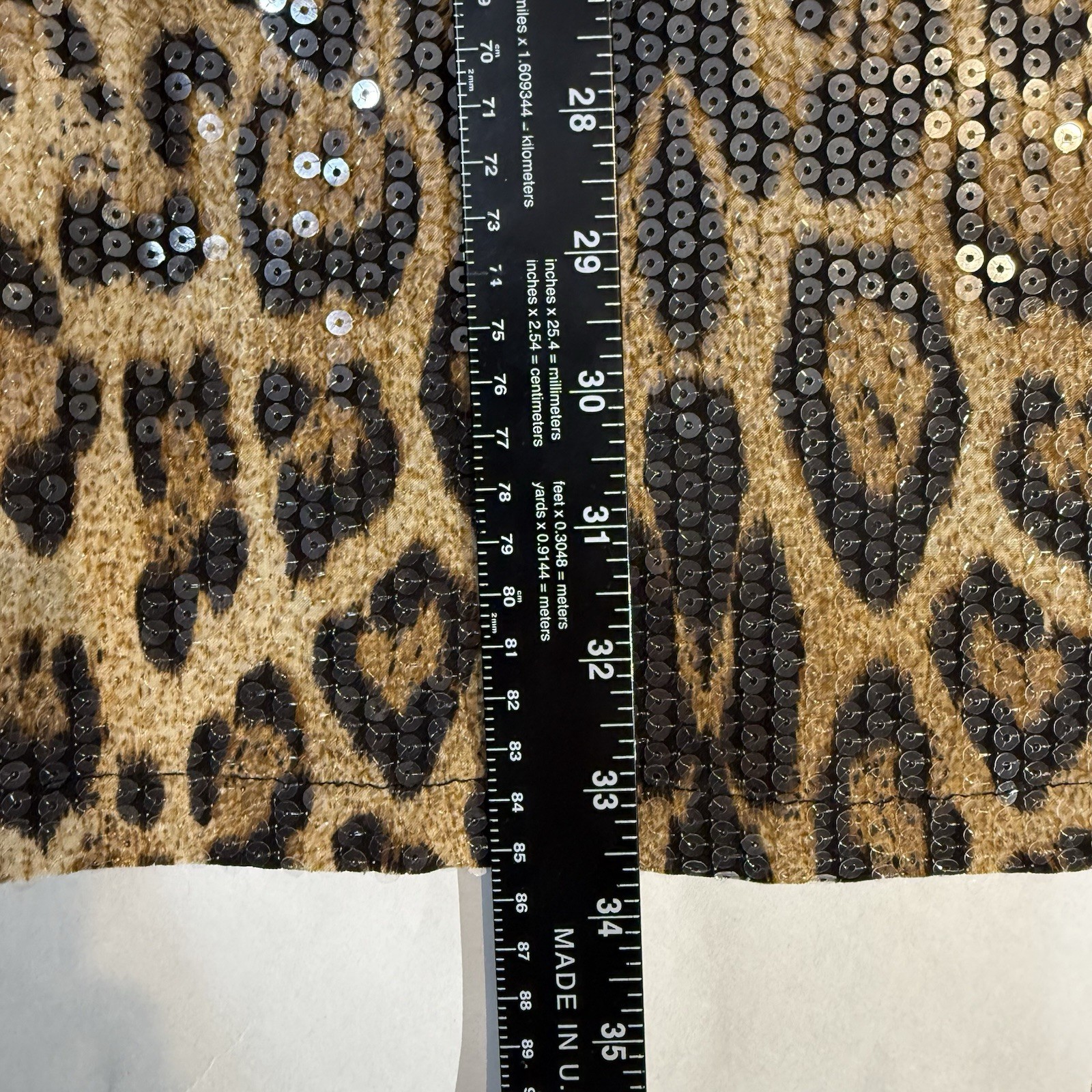 NWT- Women’s “PRESS Dress” Leopard Print Sequins Mini Dress-Sleeveless. Festival