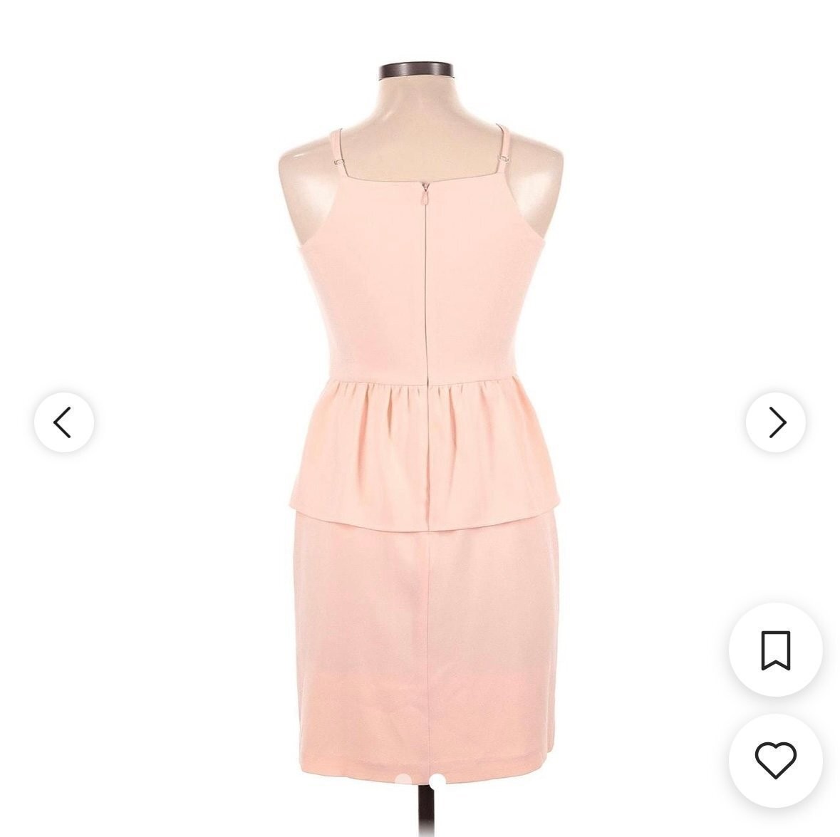 NWOT Gianni bini peach knee length dress