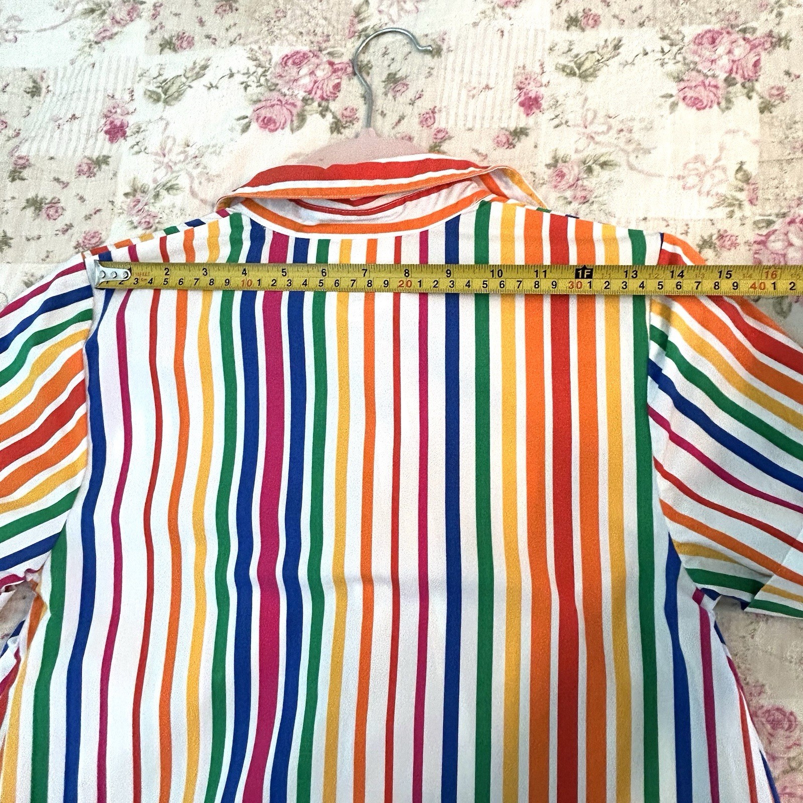 Christopher John Rogers Rainbow Shirt Dress Stripe Belted Size 0