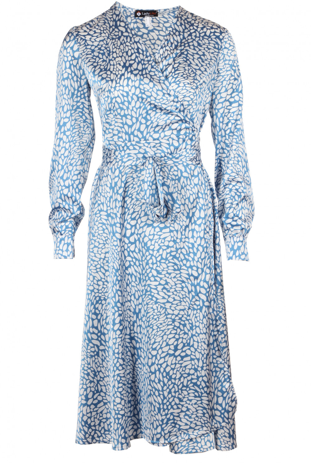 Silk blue dress with pebbles Size 2, 6, 10 US Fashionable NEW High Quality
