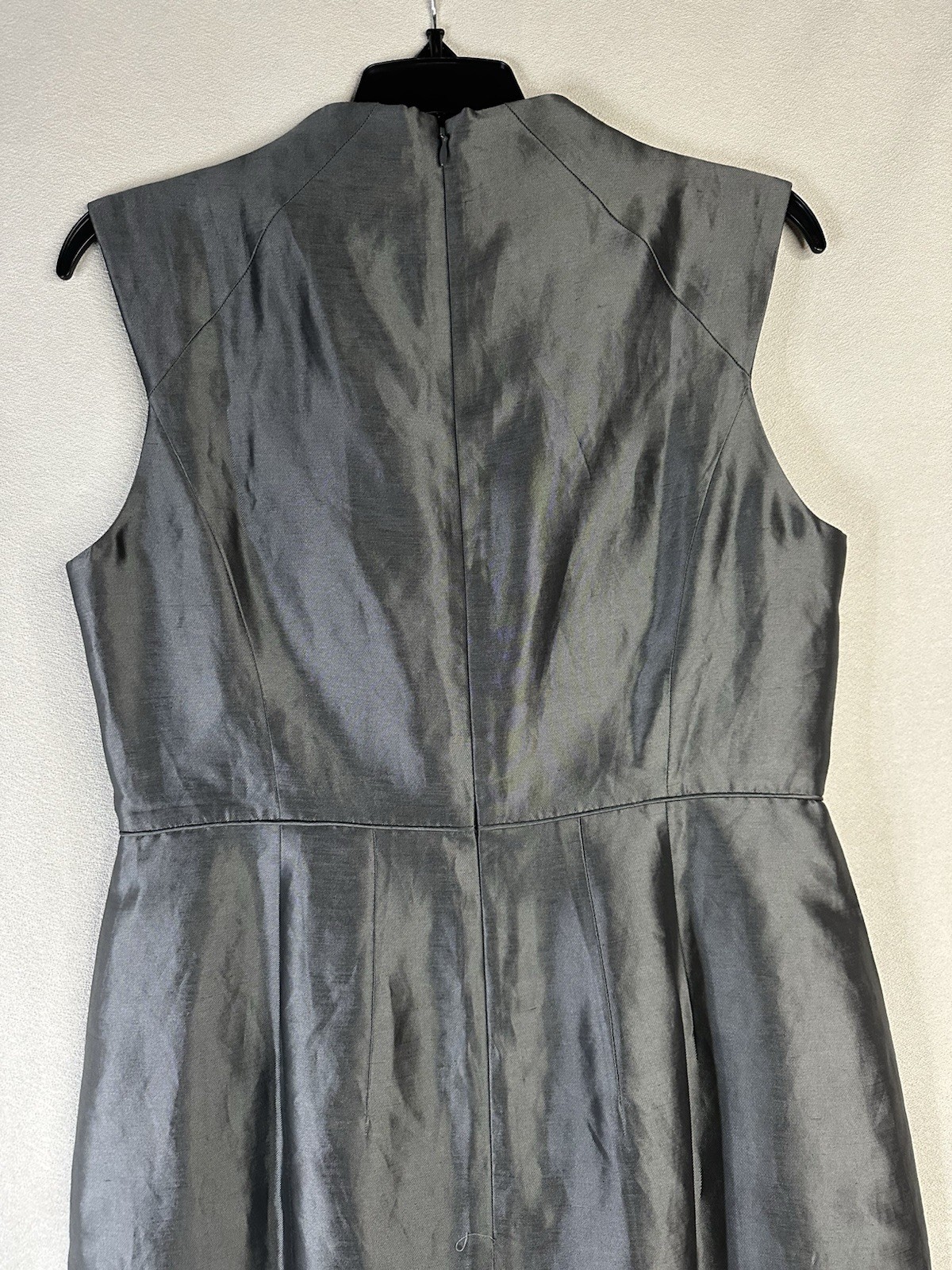 NEW Banana Republic Monogram Metallic Party Cocktail Dress Linen Silk Sz 8 $150