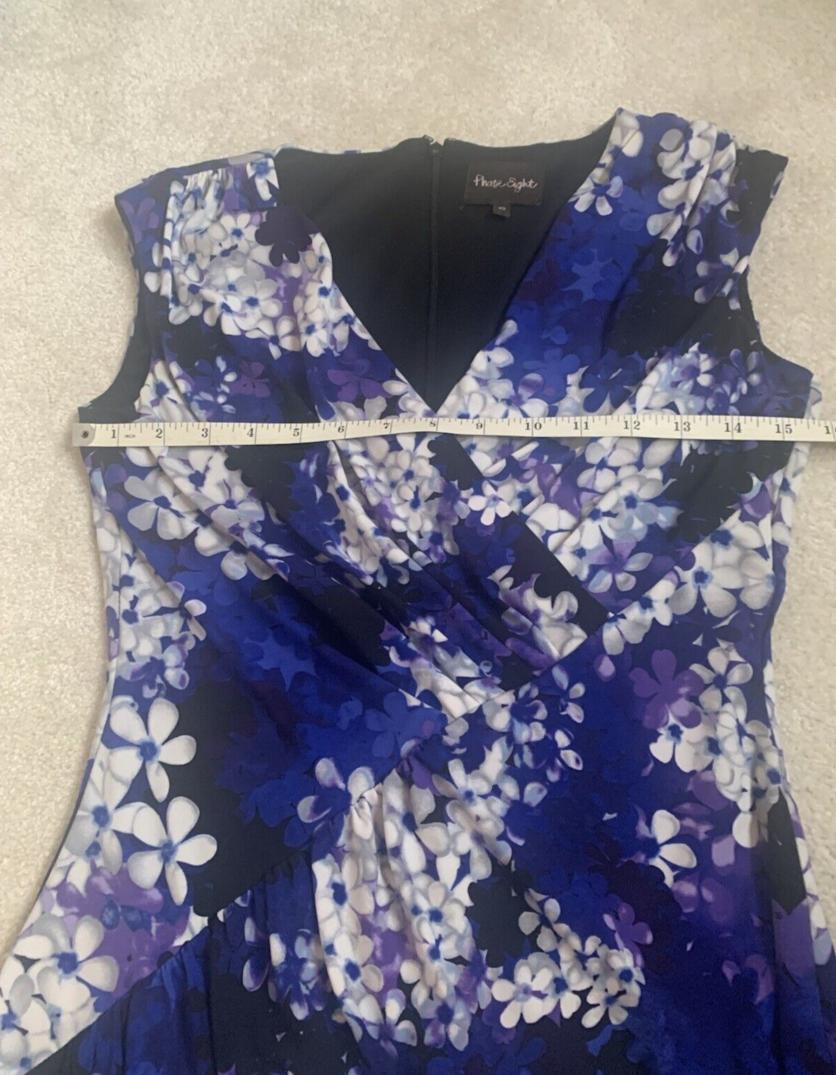 PHASE EIGHT ROYAL/PURPLE/BLACK WIGGLE DRESS SIZE 10 , LINED WEDDING VGC