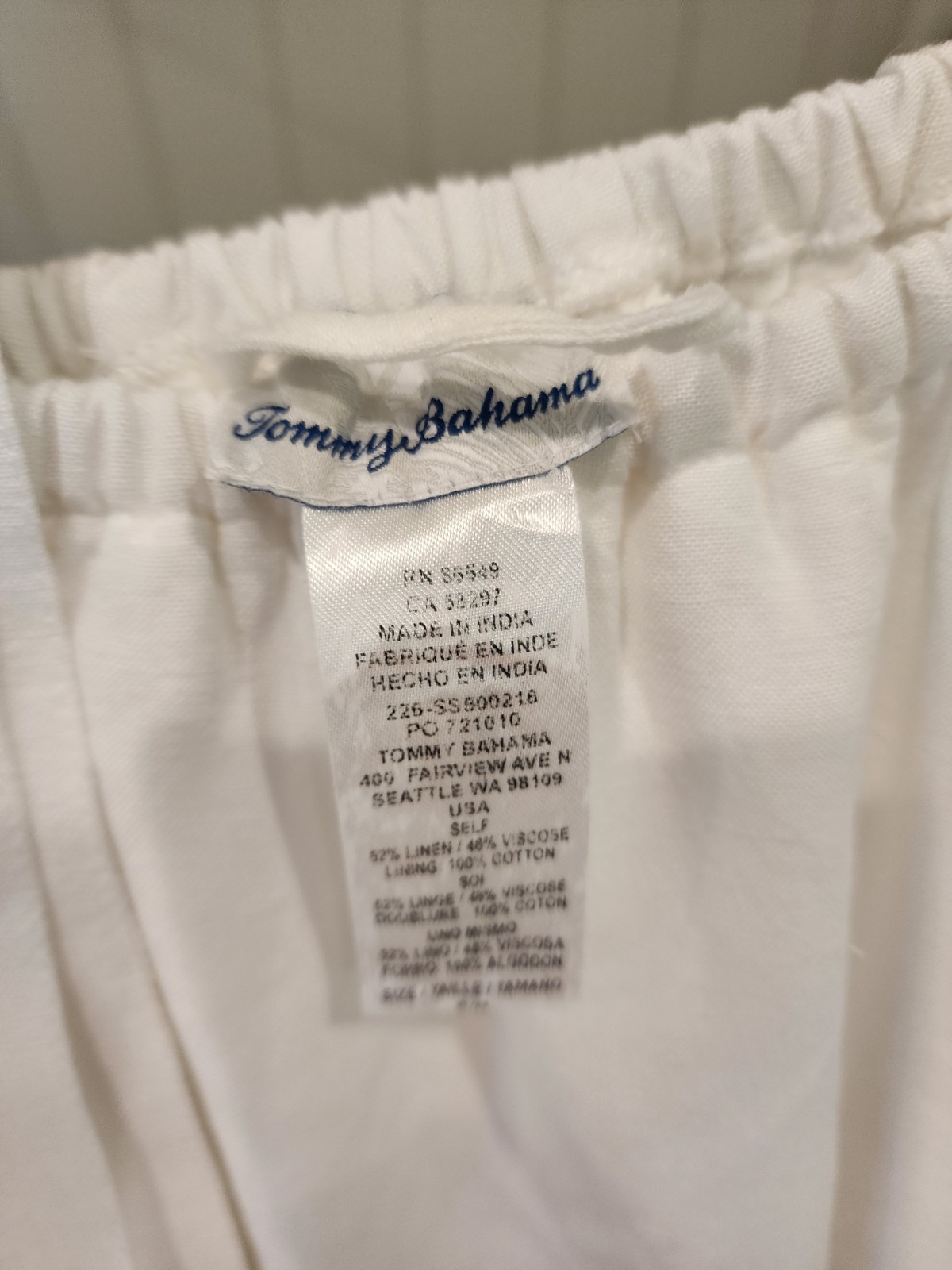 Tommy Bahama White Linen Dress