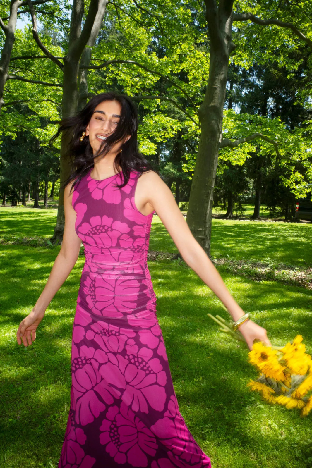 Persephone Mesh Midi Dress MINKPINK Size S MSRP $139.00