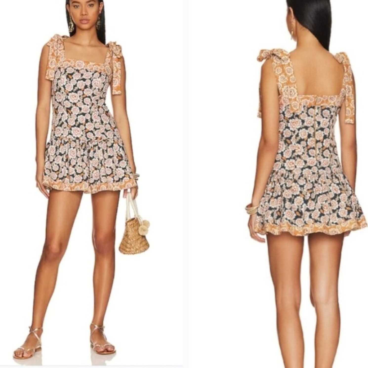 Agua Bendita x Revolve Joaquina Fera Dress / Size M Floral Print