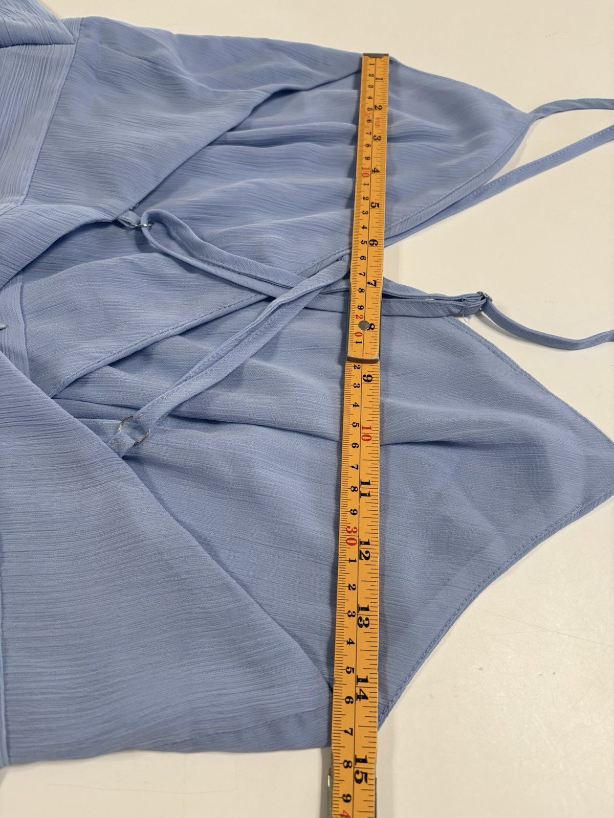 Women’s Romper Spaghetti Straps V Neck Mini Shorts Ruffle Chiffon Size Large