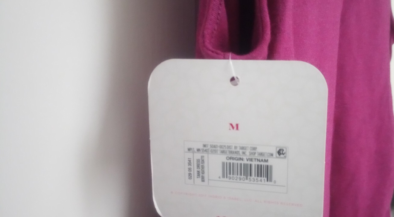 Isabel Maternity by Ingrid & Isabel Tank Dress M Berry Heather NWT