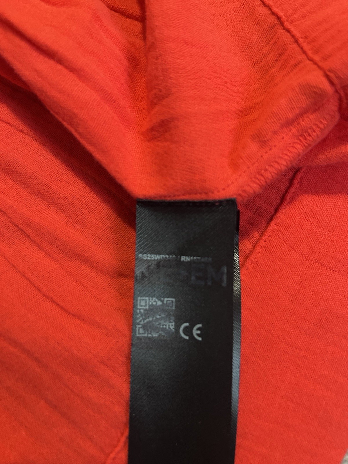 ME+EM Poppy Red Embroidered Cheesecloth Swing Mini Dress UK 8 New Without Tags