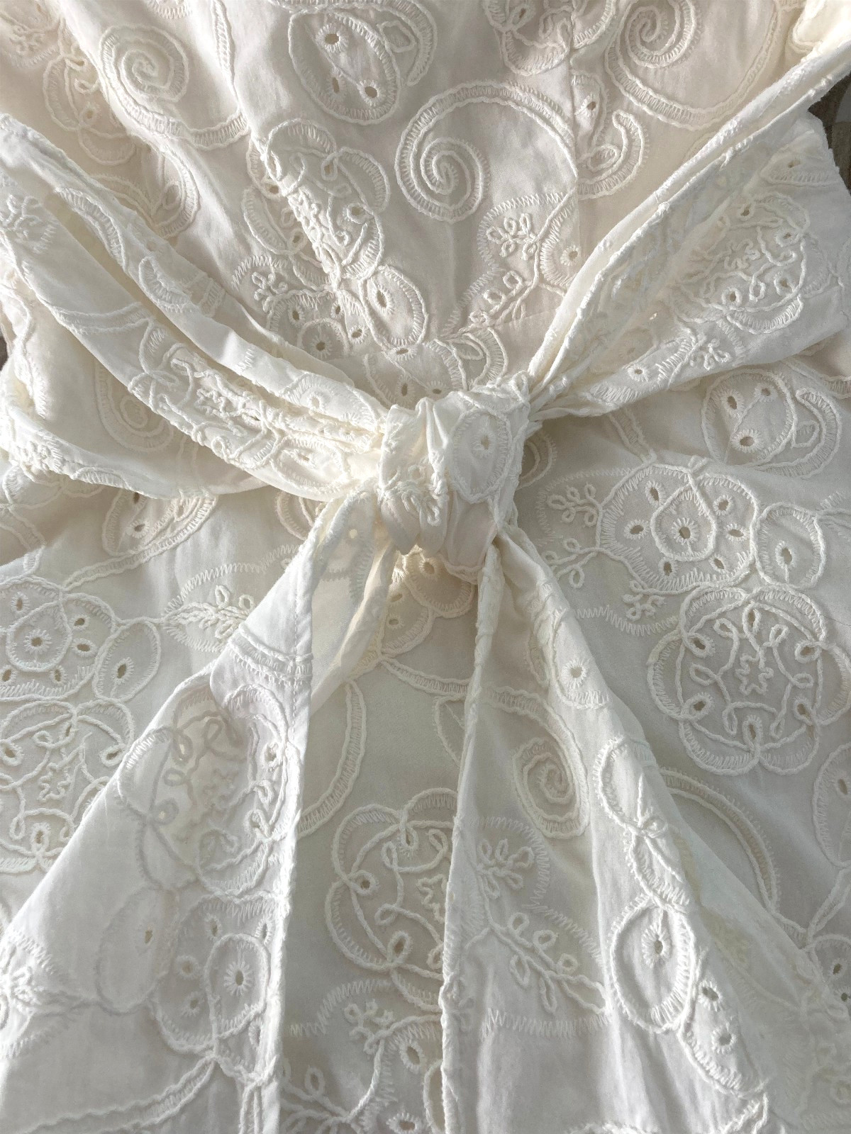 NWT Elie Tahari Fully EMBROIDERED Lined Cotton Fit & Flair Dress Sz 8 White $395