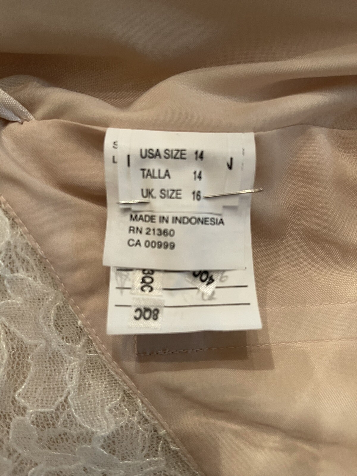 Morilee By Madeline Wedding Dress Size 14 White Open Back Sleeveless Maxi