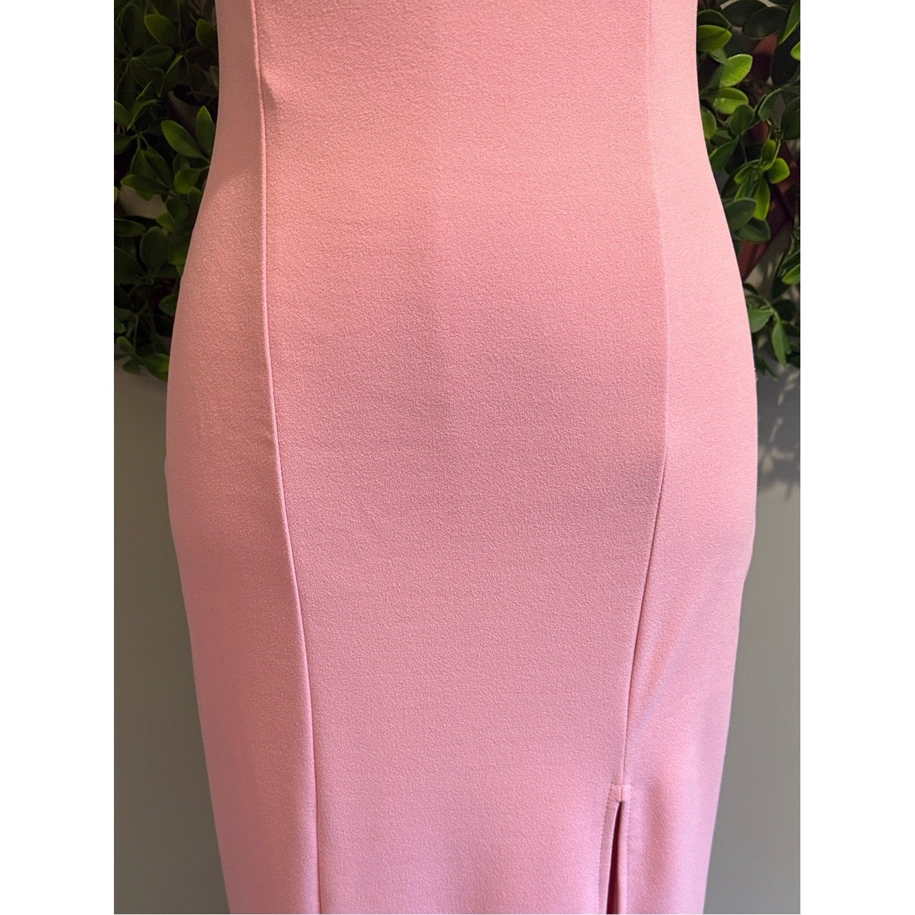 Adorable Allure (without Pink Rosette) Square Neck Sleeveless Maxi Dress