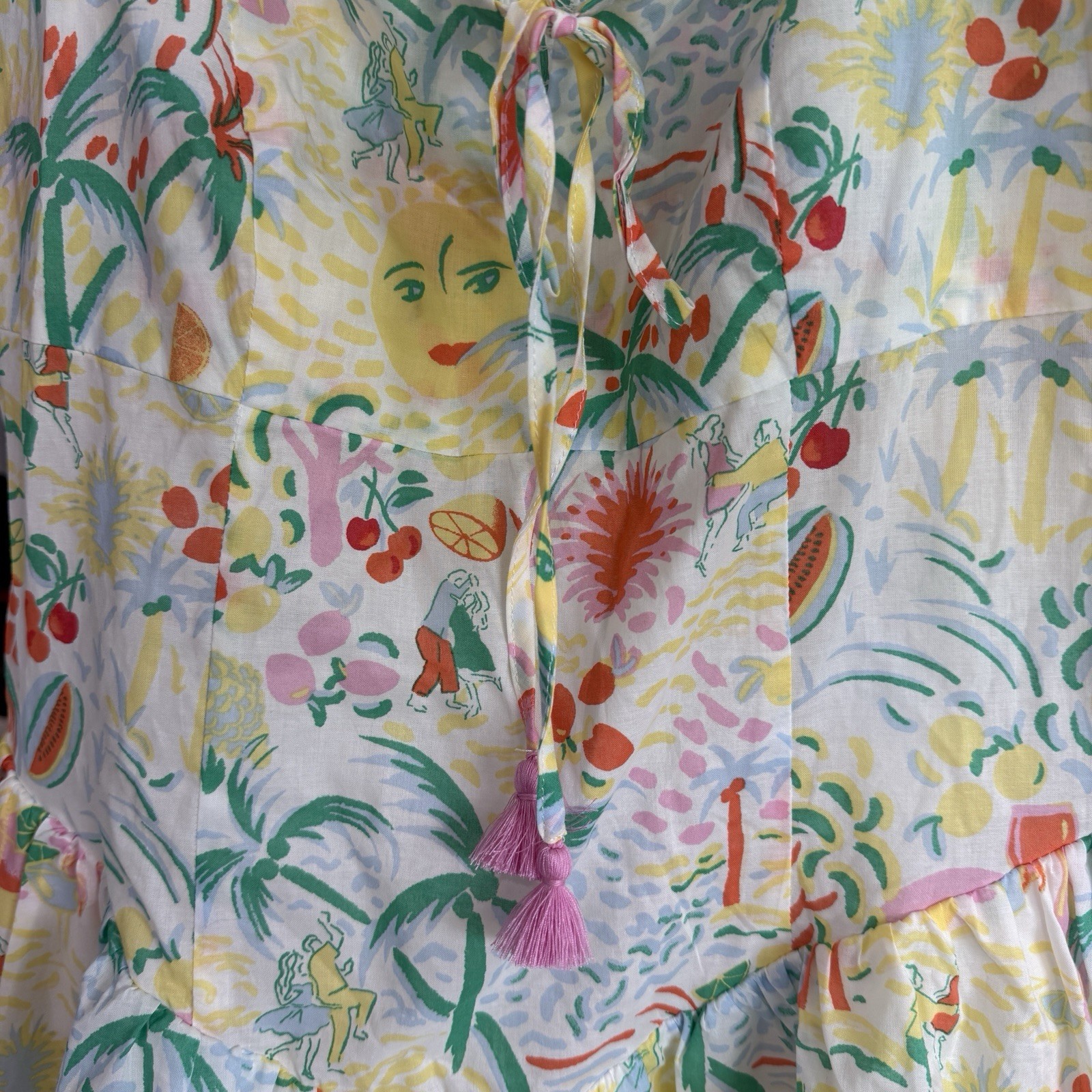 NWT Roller Rabbit Vacation Print Mini Dress – Sz M Lightweight, Lined, Cotton.