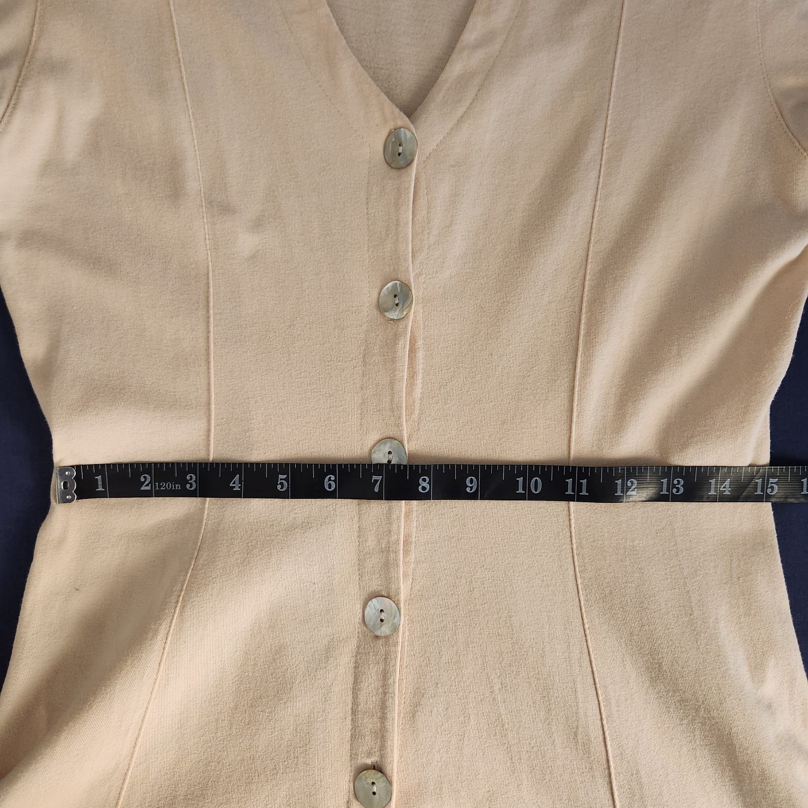 90s Coldwater Creek Pale Peach Maxi Shirt Dress Minimalist/Cleangirl/Classic S