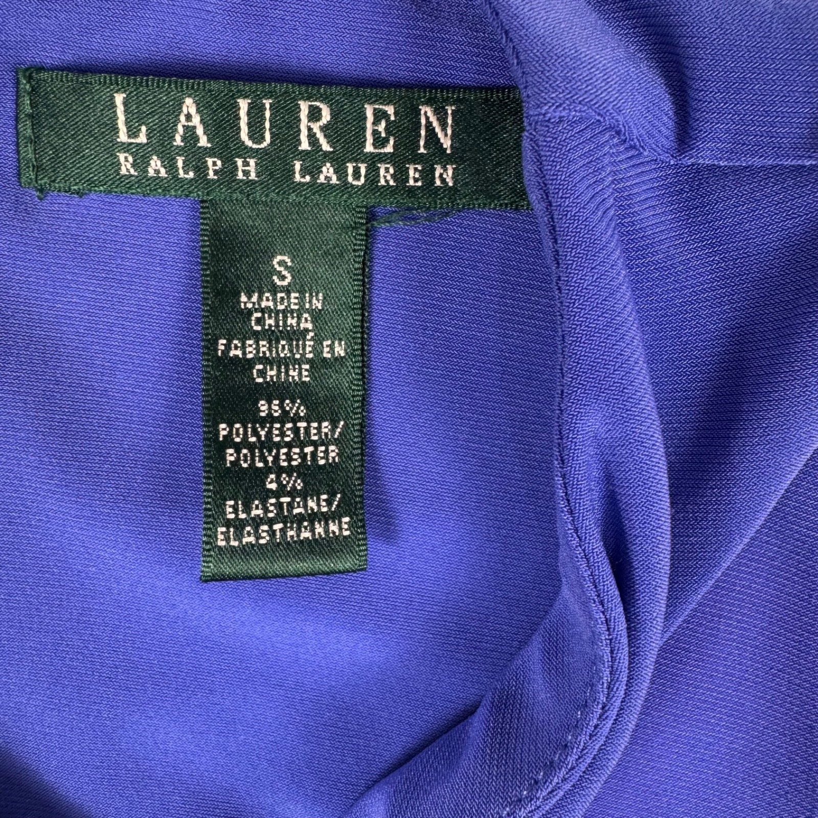 Lauren Ralph Lauren Purple Sleeveless Pleated A-Line Dress – Size Small