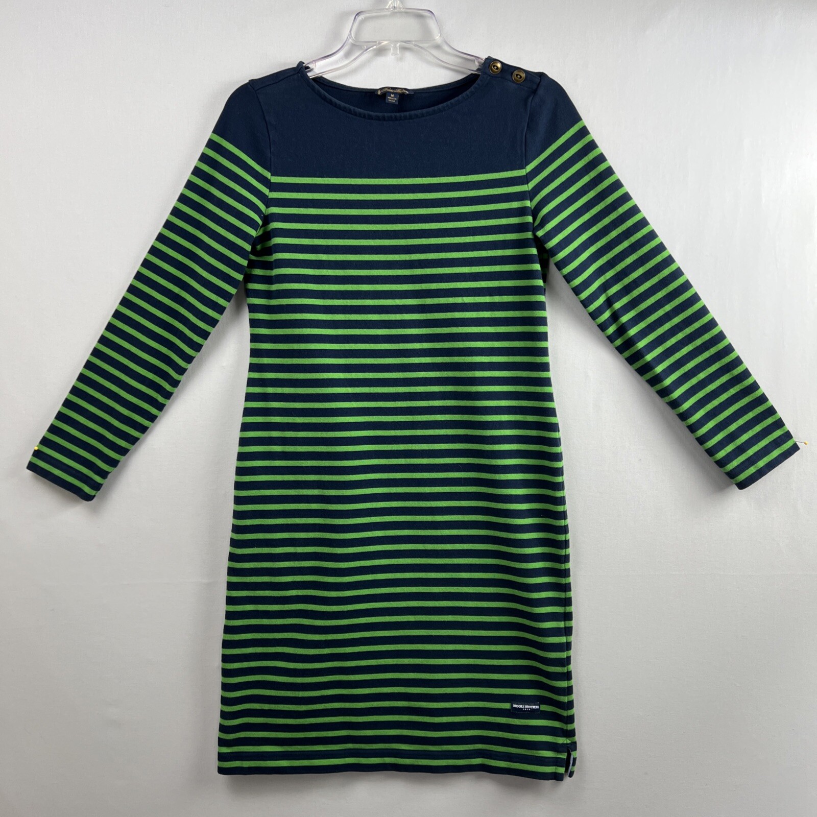 Brooks Brothers Shift Dress Women size Medium Boat Neck Minimal Modest Preppy