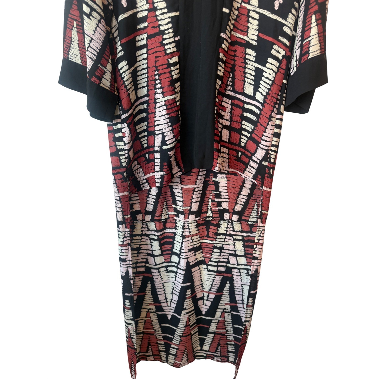 BCBGMAXAZRIA High Low Statement Tunic Dress Size S Avant Garde Maximalist Chic