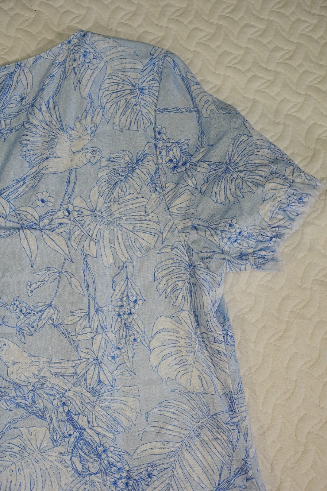 Tommy Bahama Tropical Parrots Linen Dress M Dress
