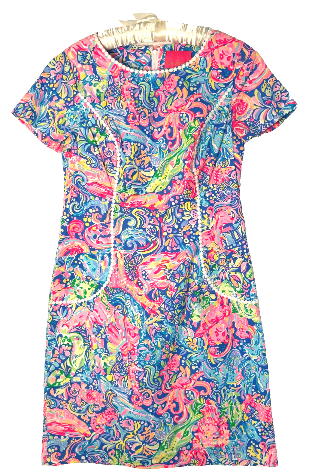 Lilly Pulitzer 6 Coralynn Shift Dress Pop Up 60 Animals Beachy Resort Vacation