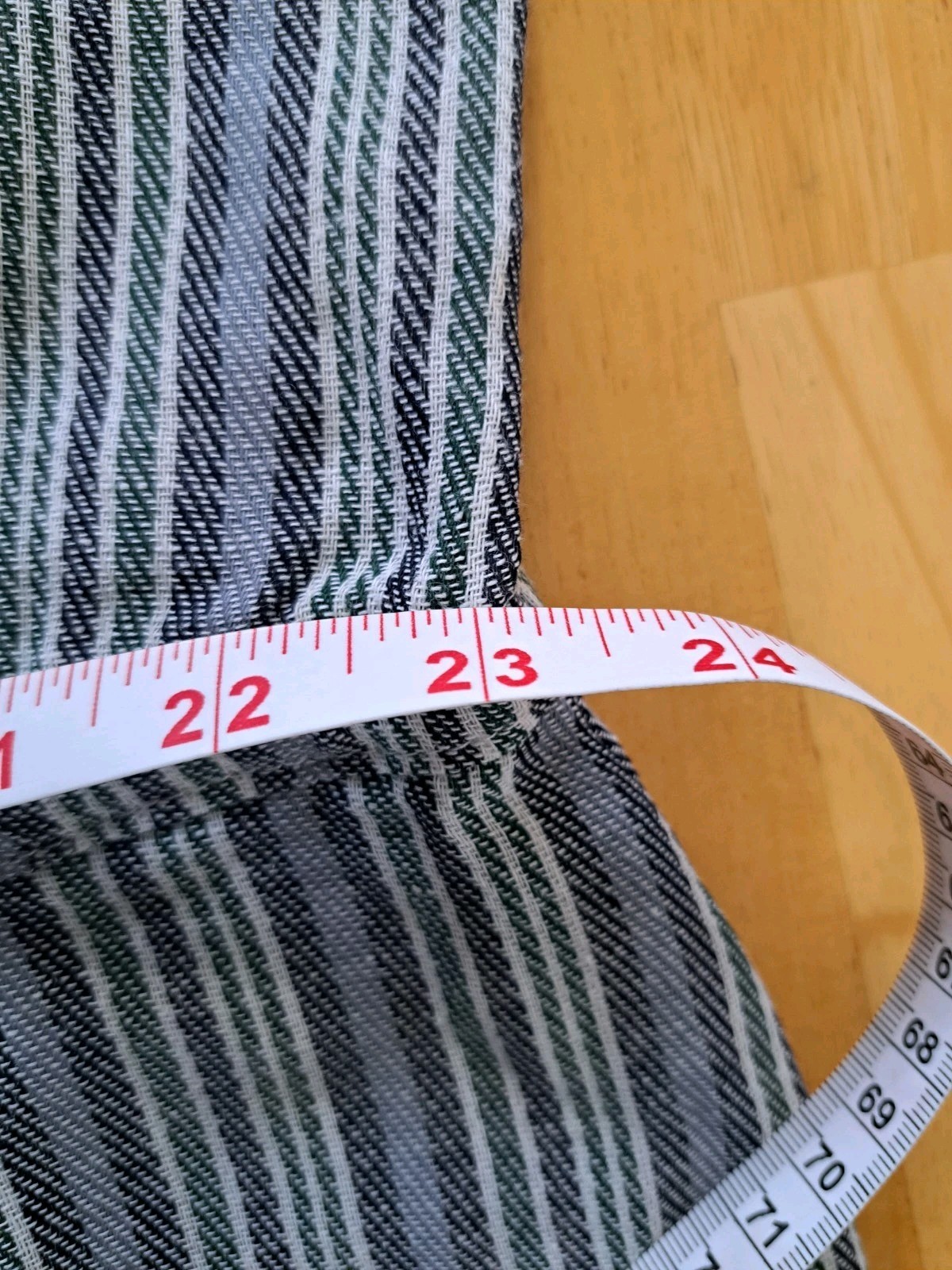 Davi & Dani Striped Linen Blend Dress Size 2XL NWT Blue Green Gray White