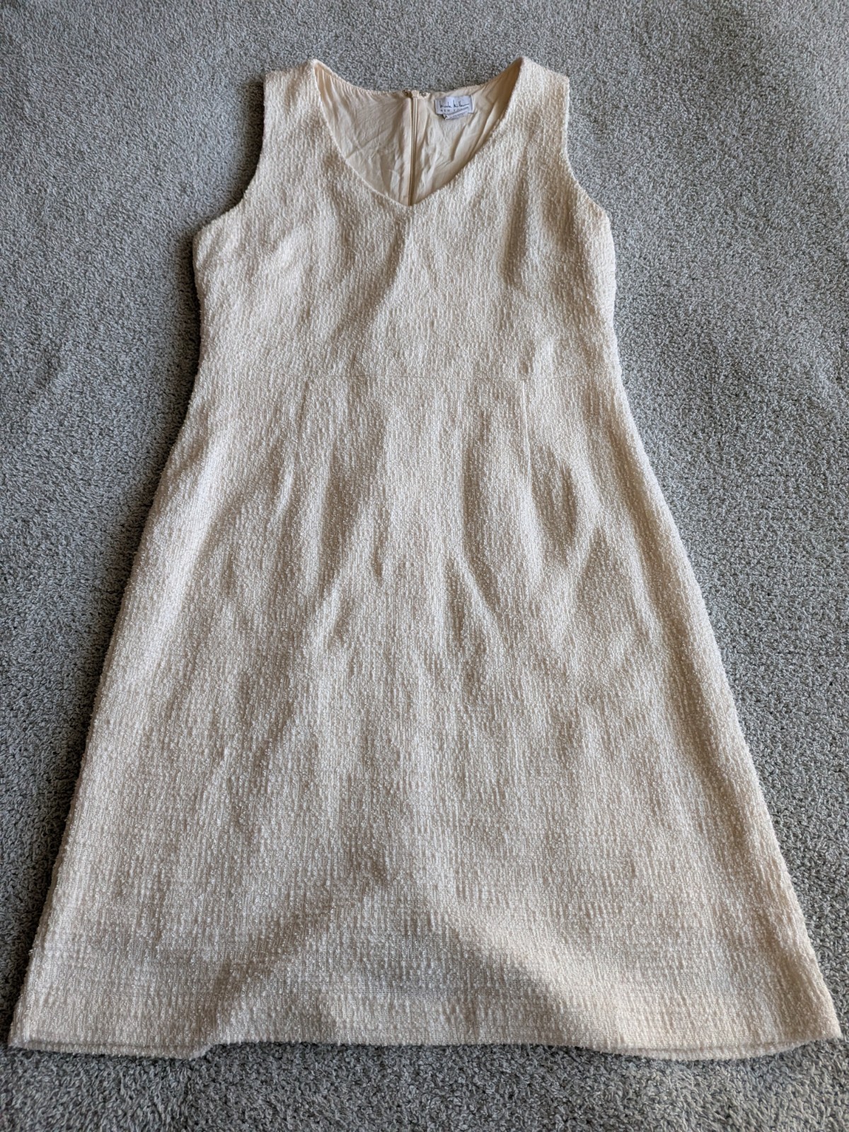 🌼B2G1🌼 Nicole Miller Ivory Textured Boucle Sheath Size 10