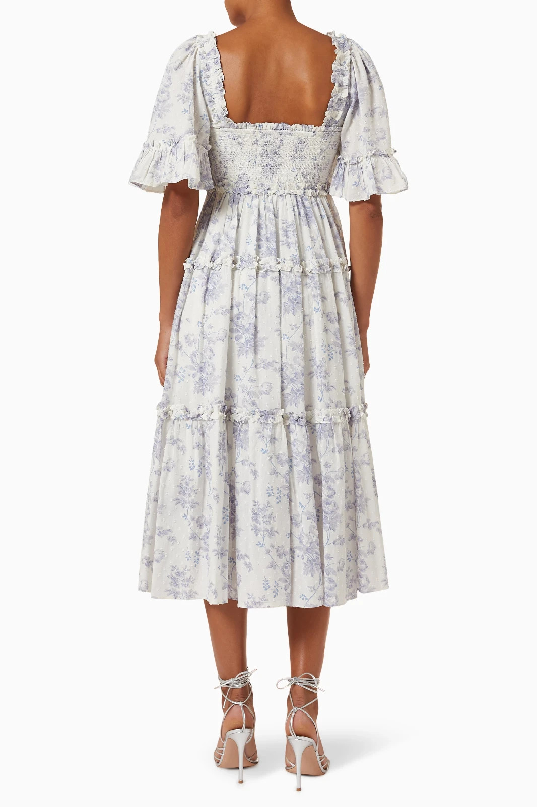NWT Needle & Thread Bijou Rose Floral Ditsy Smocked Midaxi Ankle Gown Dress 18