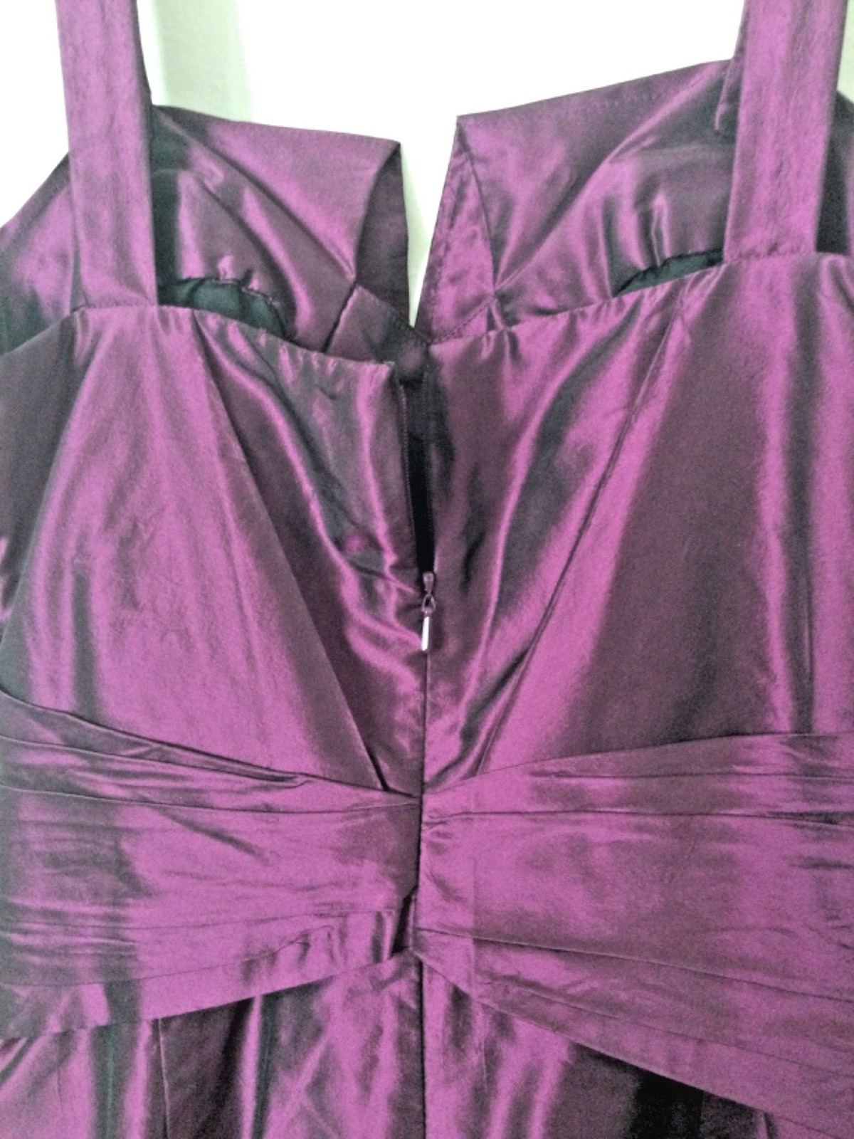 VERA WANG Lavender Label Purple Silk Cocktail Mini Dress 8 Straps Lined Zip