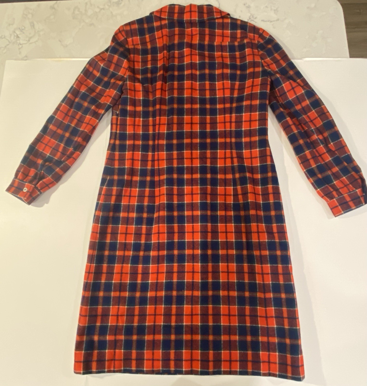 PENDLETON PORTLAND COLLECTION 100% VIRGIN WOOL LONG SLEEVE DRESS