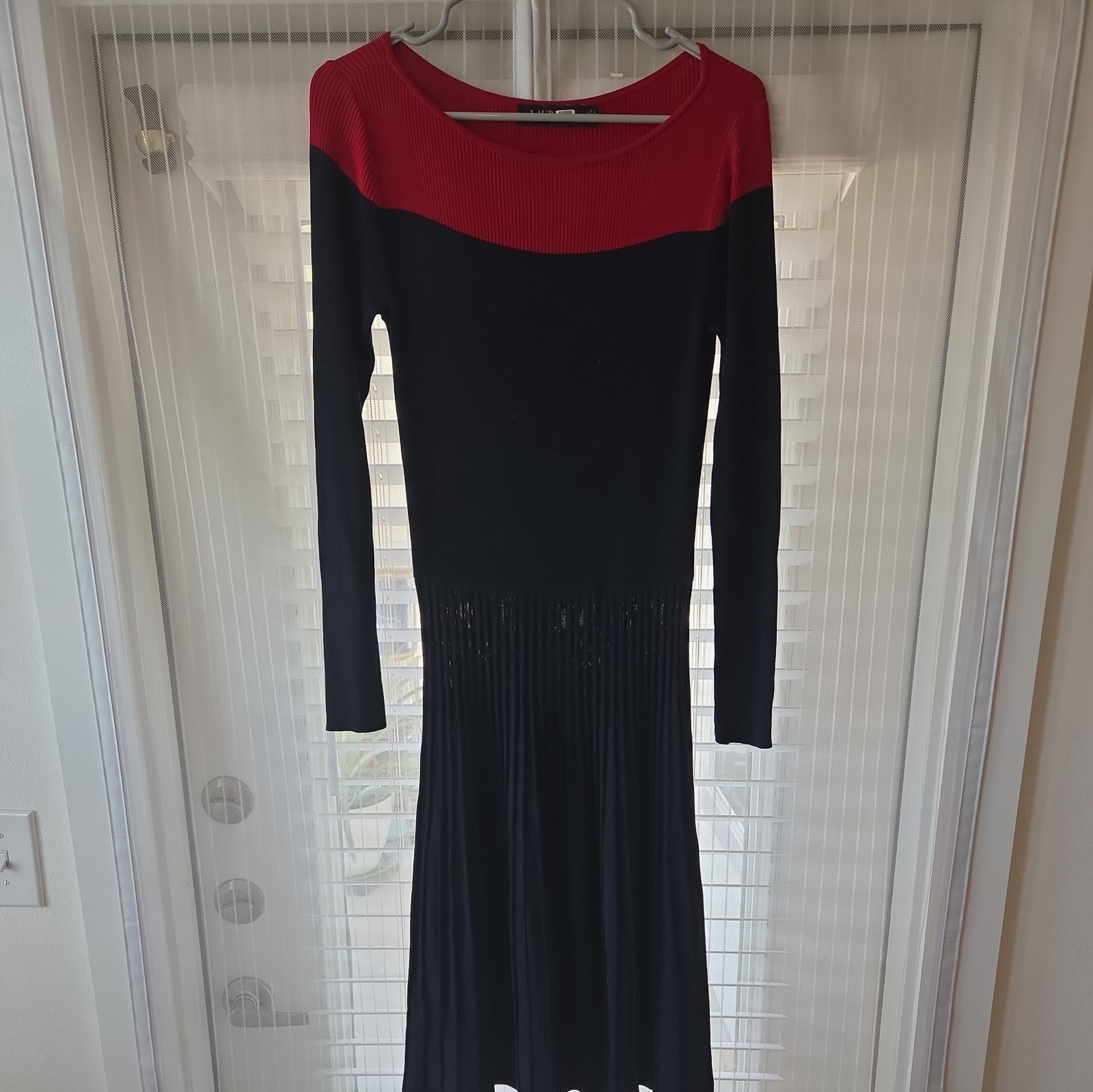 Lauren Ralph Lauren Women’s Two Tone Pointelle-Knit Dress
