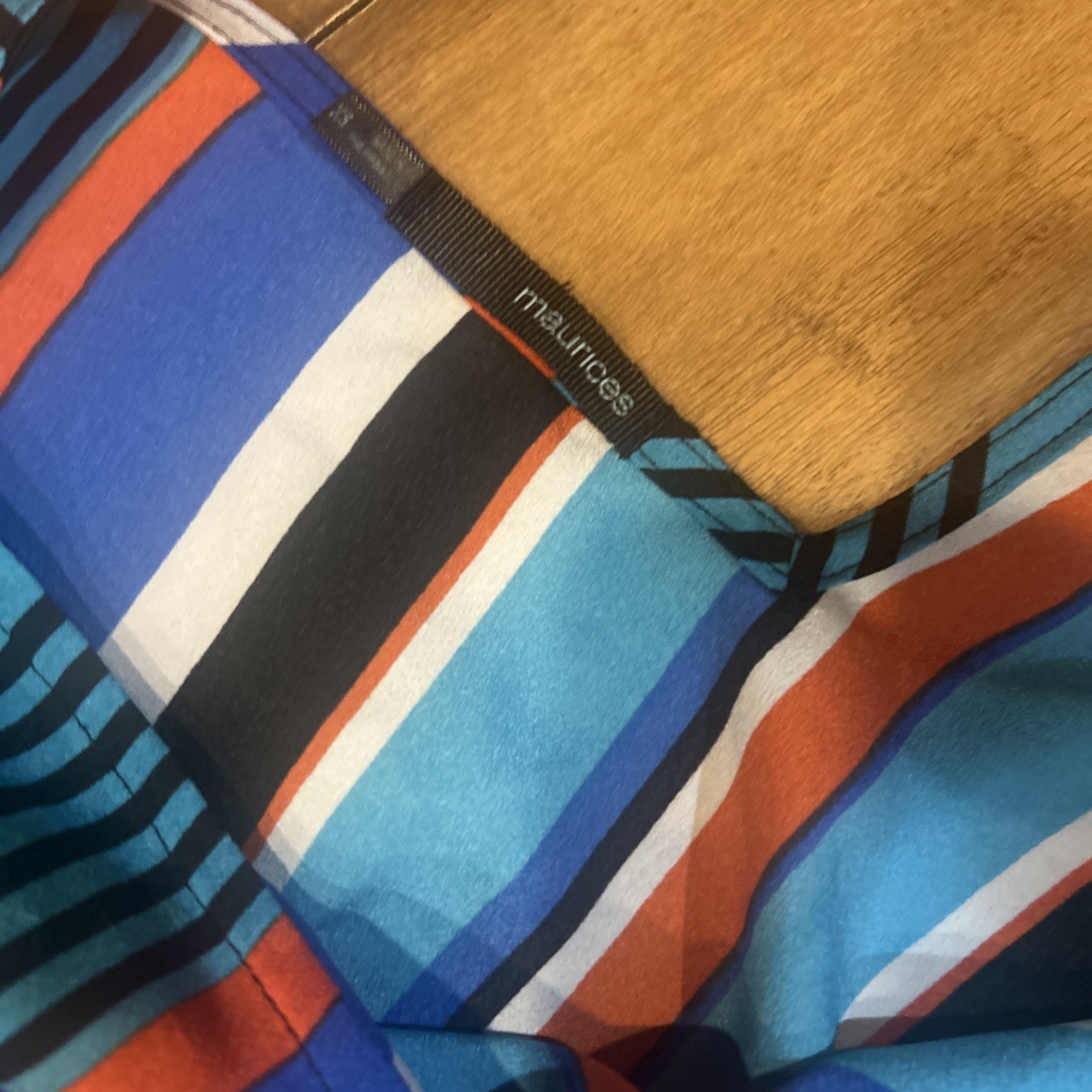 Maurice’s XS Striped Sleeveless Summer Dresselastic Waist Mid Thigh Length