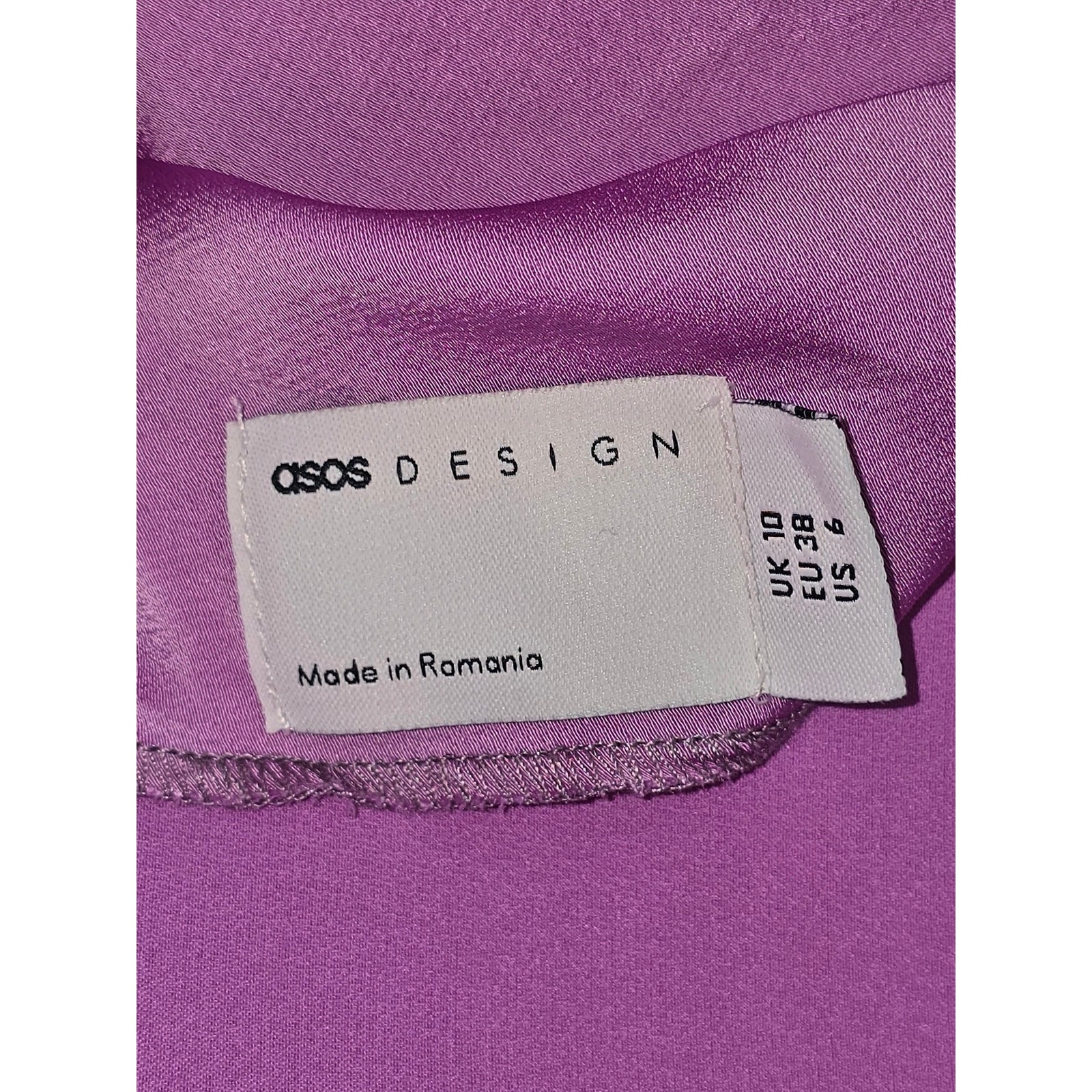 NWT Pink Elegant ASOS Design Open back Mock Neck Slit Maxi Dress Size US 6
