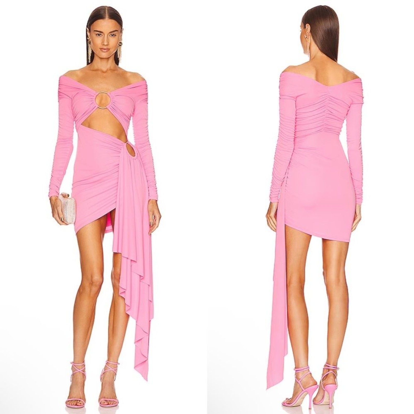 Michael Costello X Revolve Kurt Cutout Mini Dress In Pink SIZE M