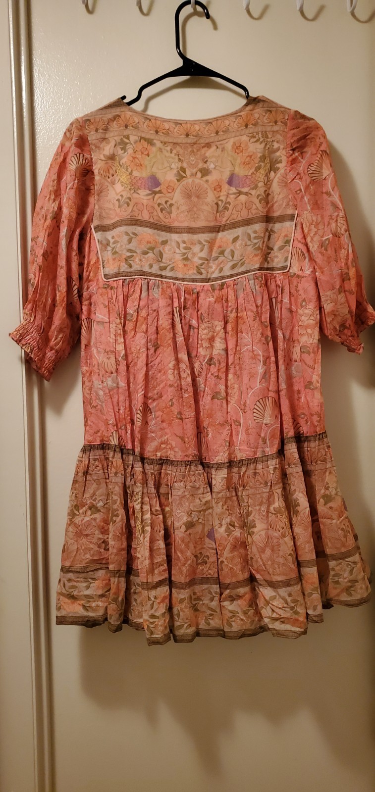 Spell And The Gypsy Collective Seashell Boho Mermaids Coral Mini Dress S