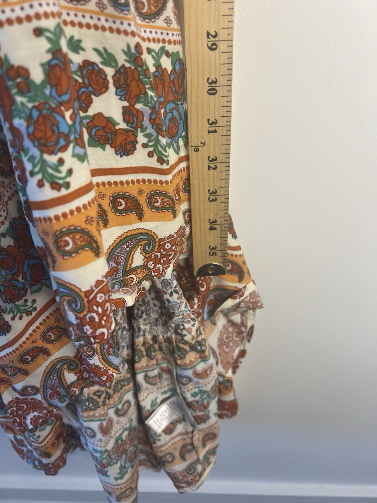 Umgee L Southwestern Bell Sleeve Peasant Cottagecore Prairie Boho Dress Summer