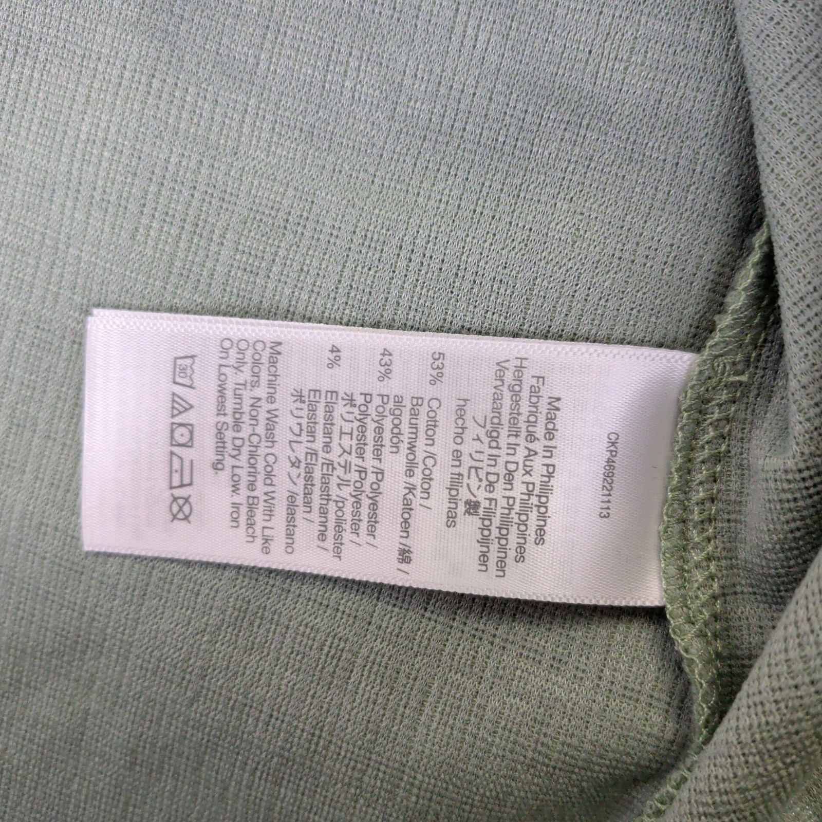 Madewell Sage Green Textured Faux Wrap Dress AL717 Womens XS Casual Short Sleeve