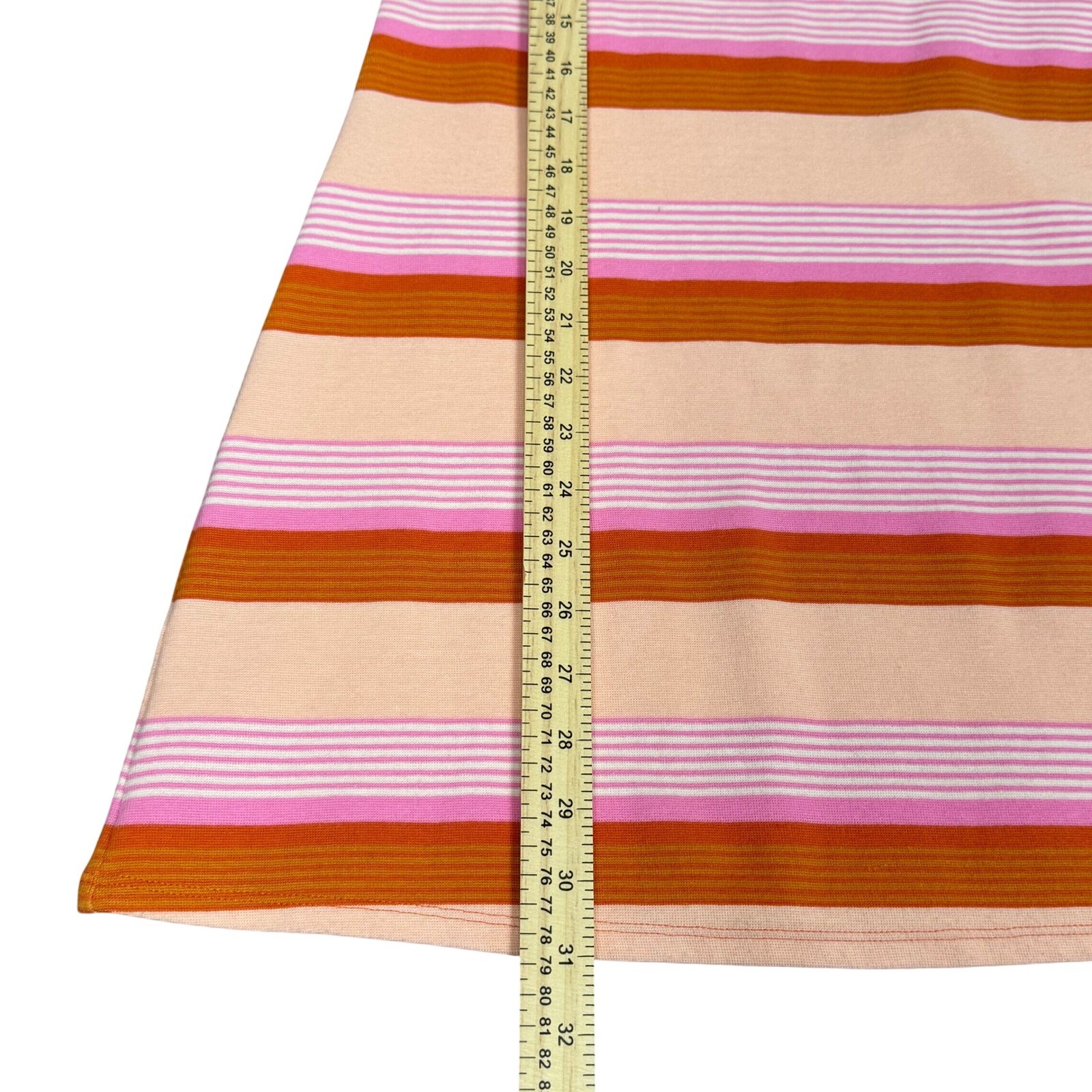 American Eagle Striped Camisole Mini Dress Womens Large Orange Pink Sleeveless