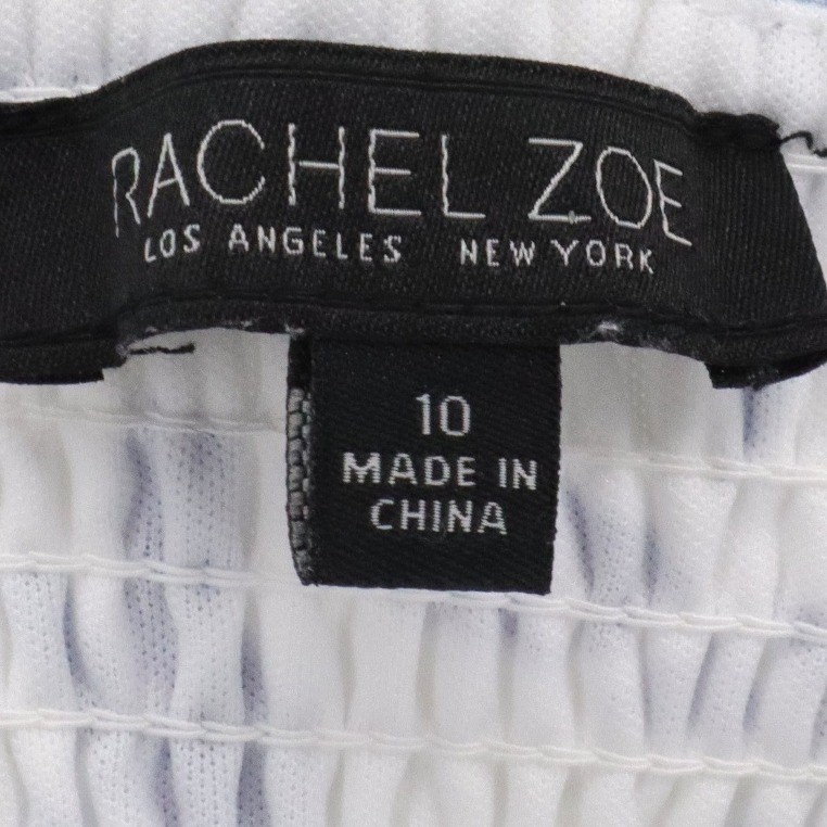 Rachel Zoe Blue White Mediterranean Tile Print Halter Midi Dress Pockets 10