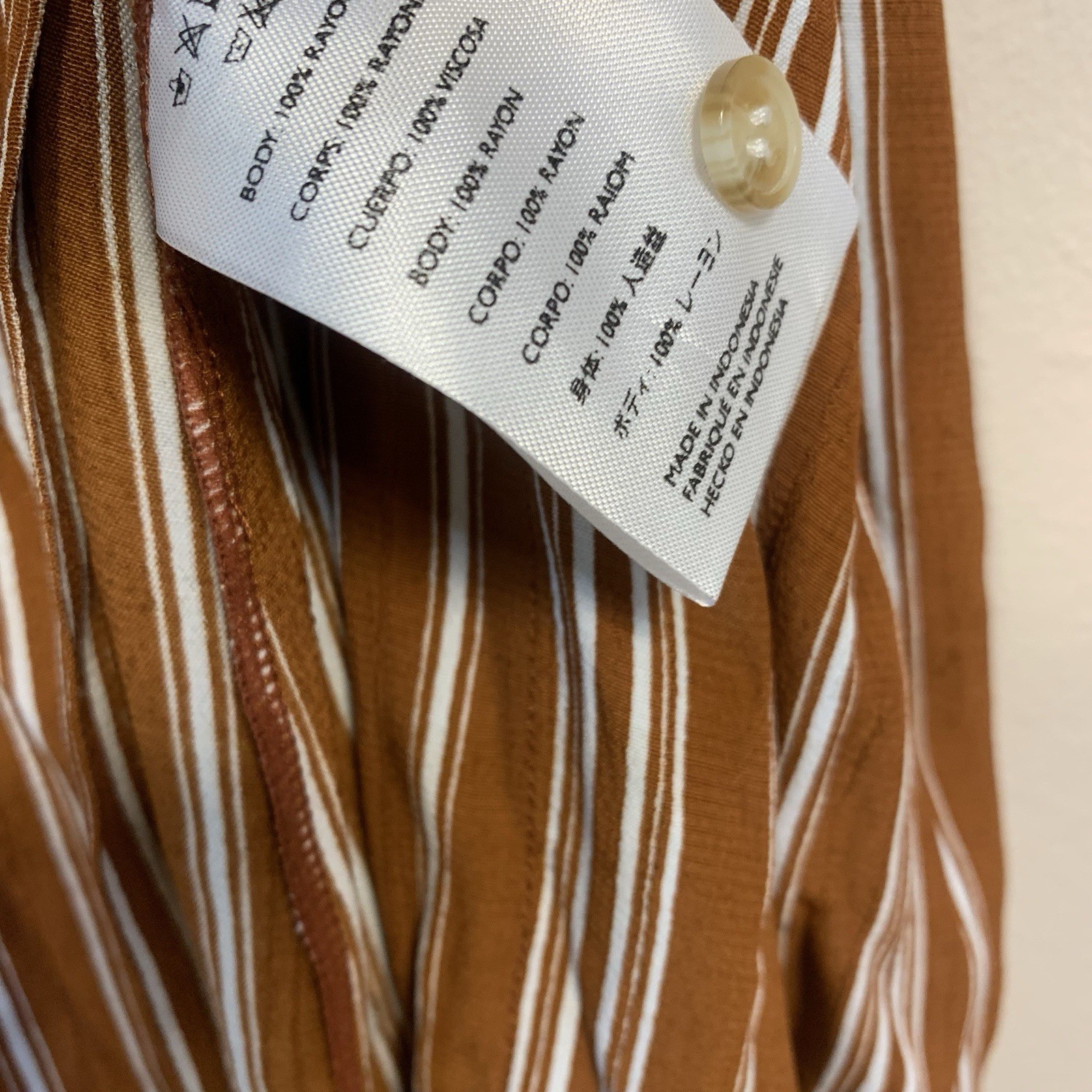 Faithfull The Brand Arietta Striped Tassel Tie Button Front Striped Maxi Dress 4