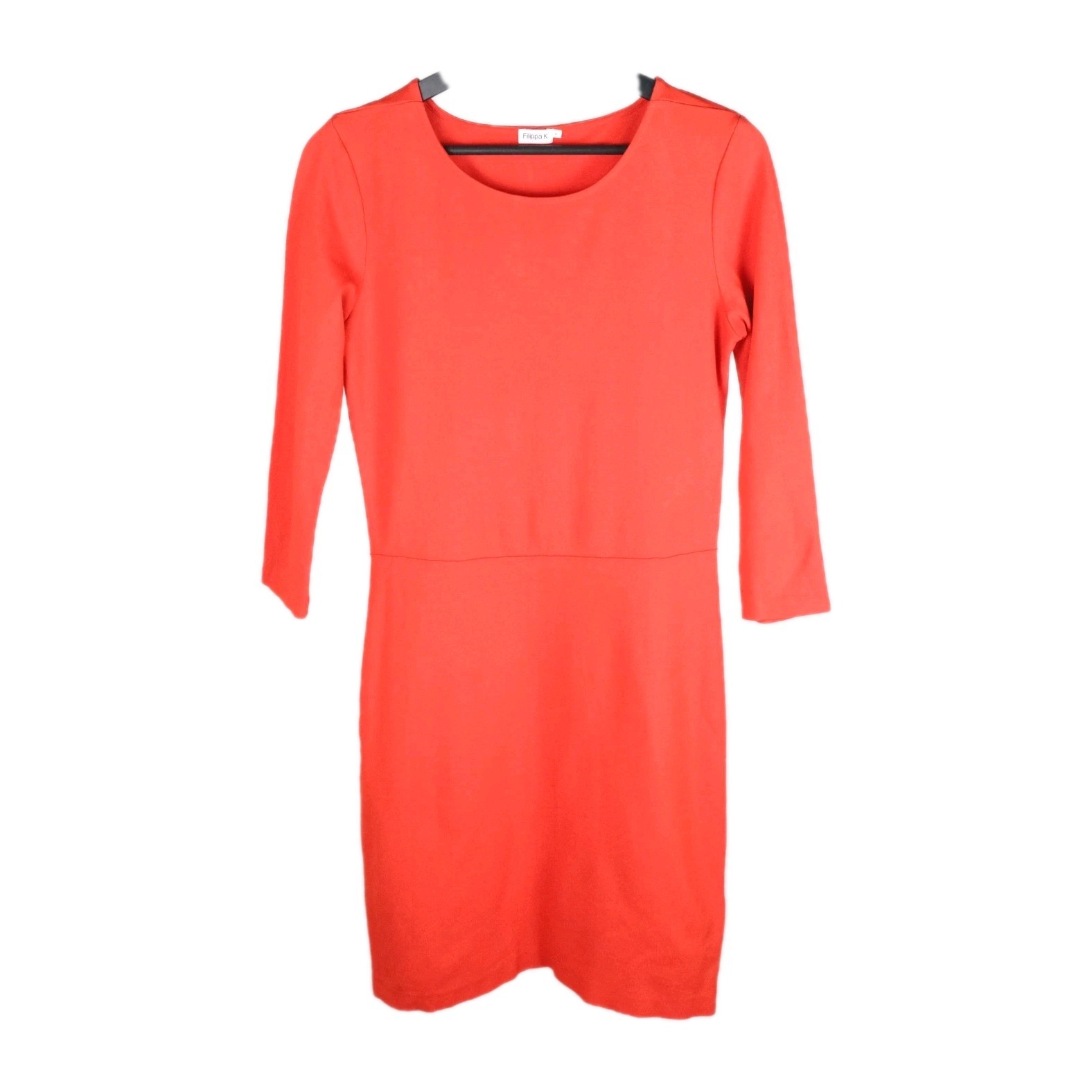 Filippa K Red Stretch Jersey Classic Corporate Christi Midsleeve Dress Size M