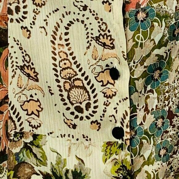 Zara Floral Dress Patchwork Paisley Boho Hippie Cottage Earth Fairy Whimsical