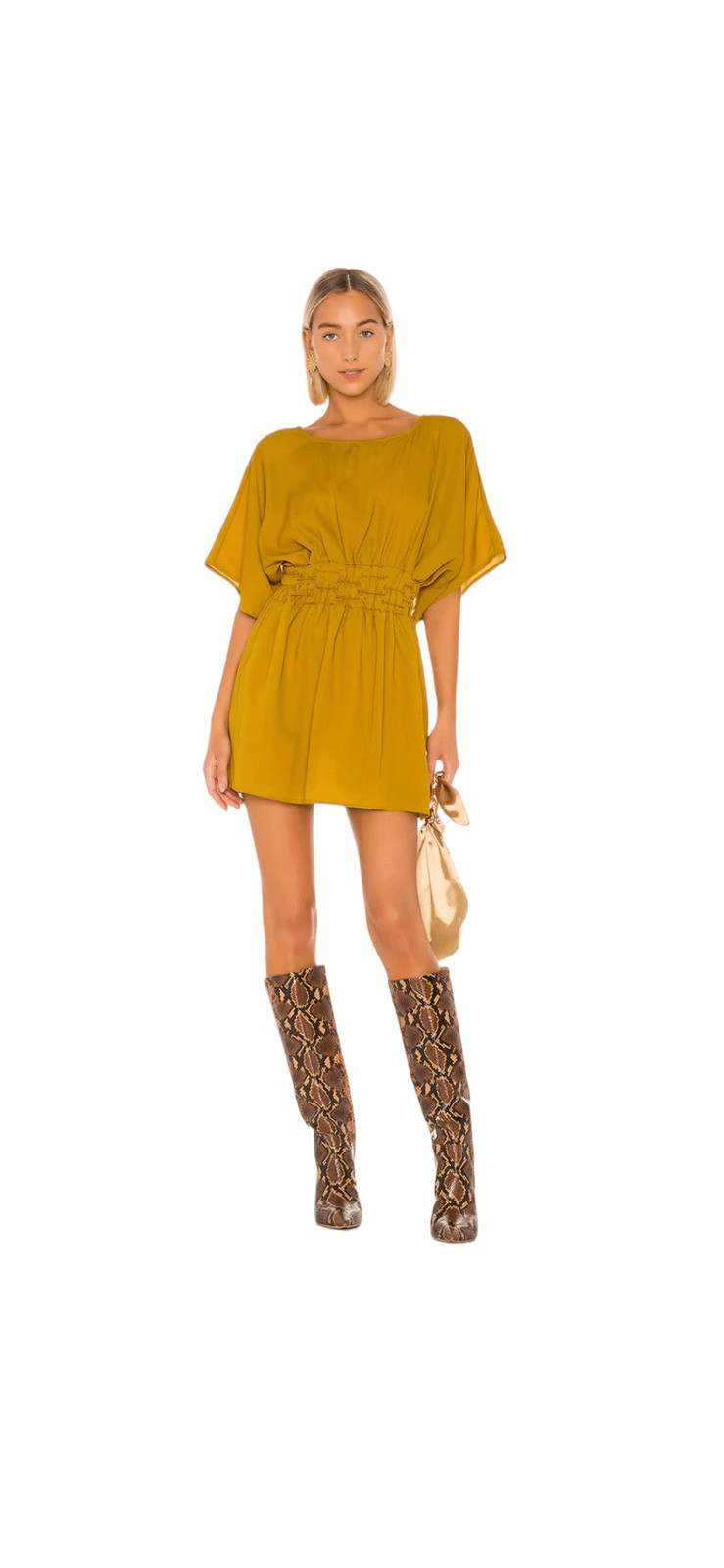 Tularosa Sienna Dress in Mustard Size XL NWT (13-6)
