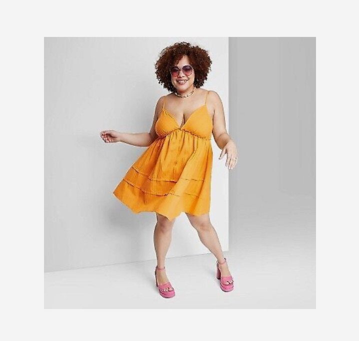 Flip Flop Dress – Wild Fable Mango Orange XXL G24