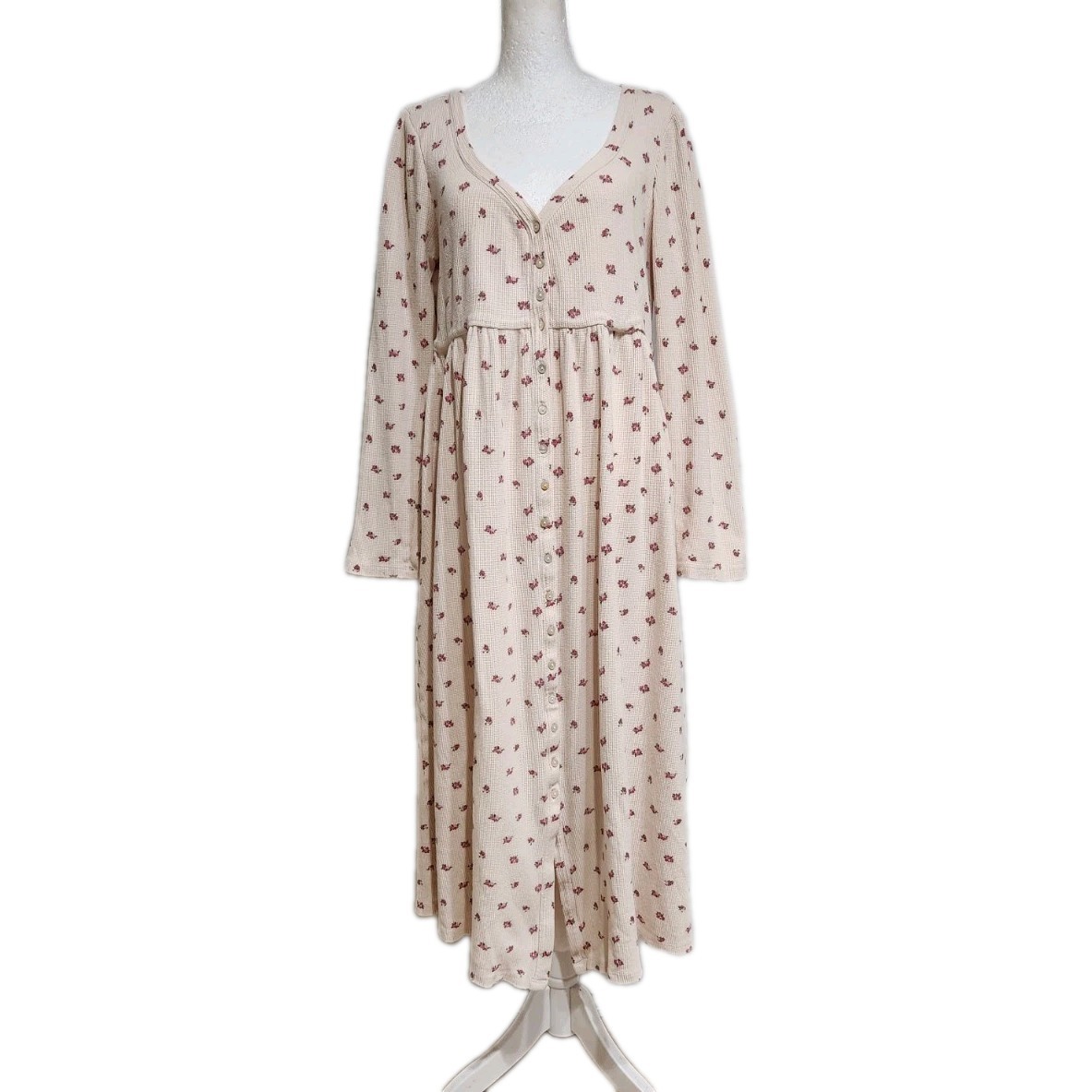 Hatch Floral Waffle Nursing Dress Size Large 3 Cotton Blend