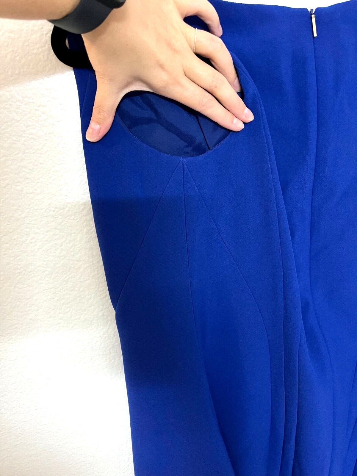 NWT Hugo Boss Daladi Sleeveless Blue Sheath Dress Size 12